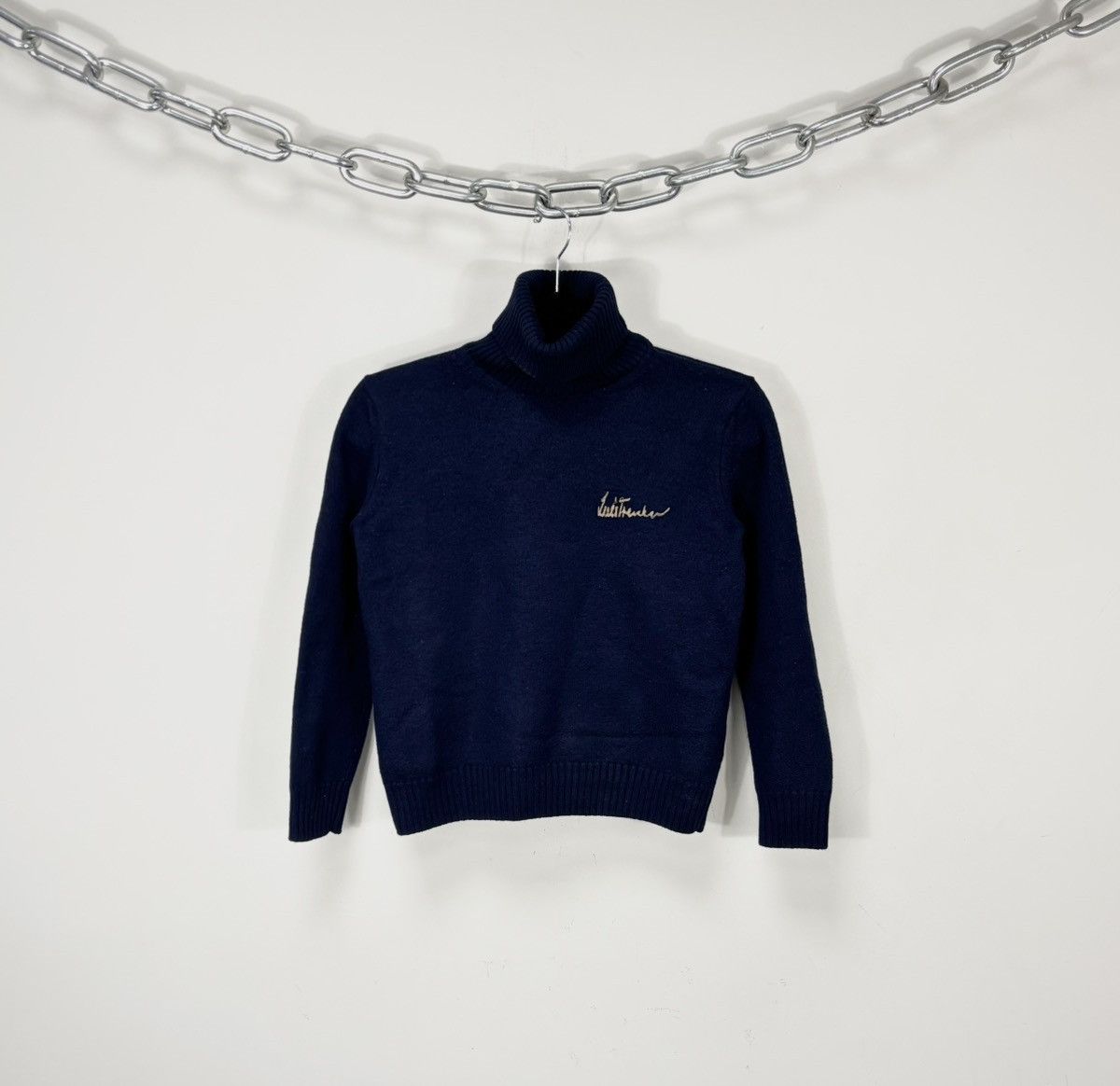 Other Luis Trenker Women’s Navy Blue Ski Wool Turtleneck Sweater Size XXS / US 00 / IT 34 - 1 Thumbnail