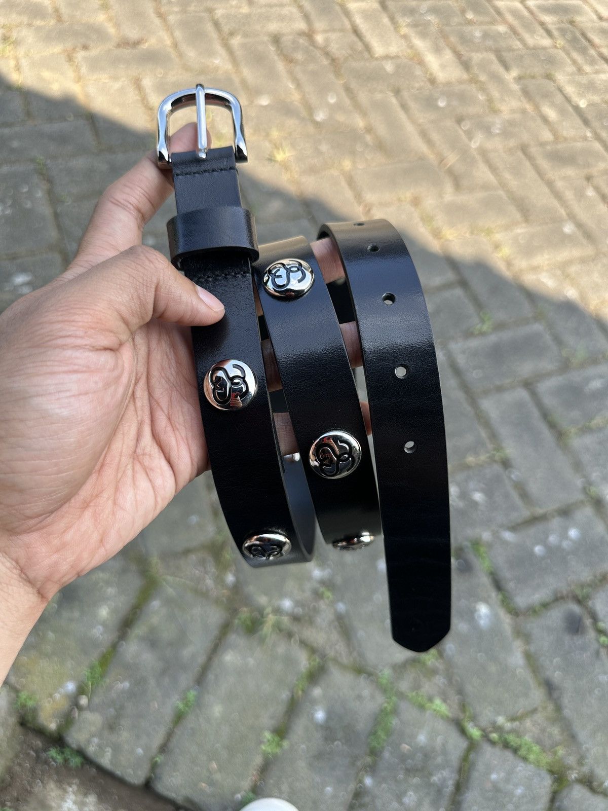 Stussy Stussy SS-Link Studded belts "Black leather" Size ONE SIZE - 1 Thumbnail