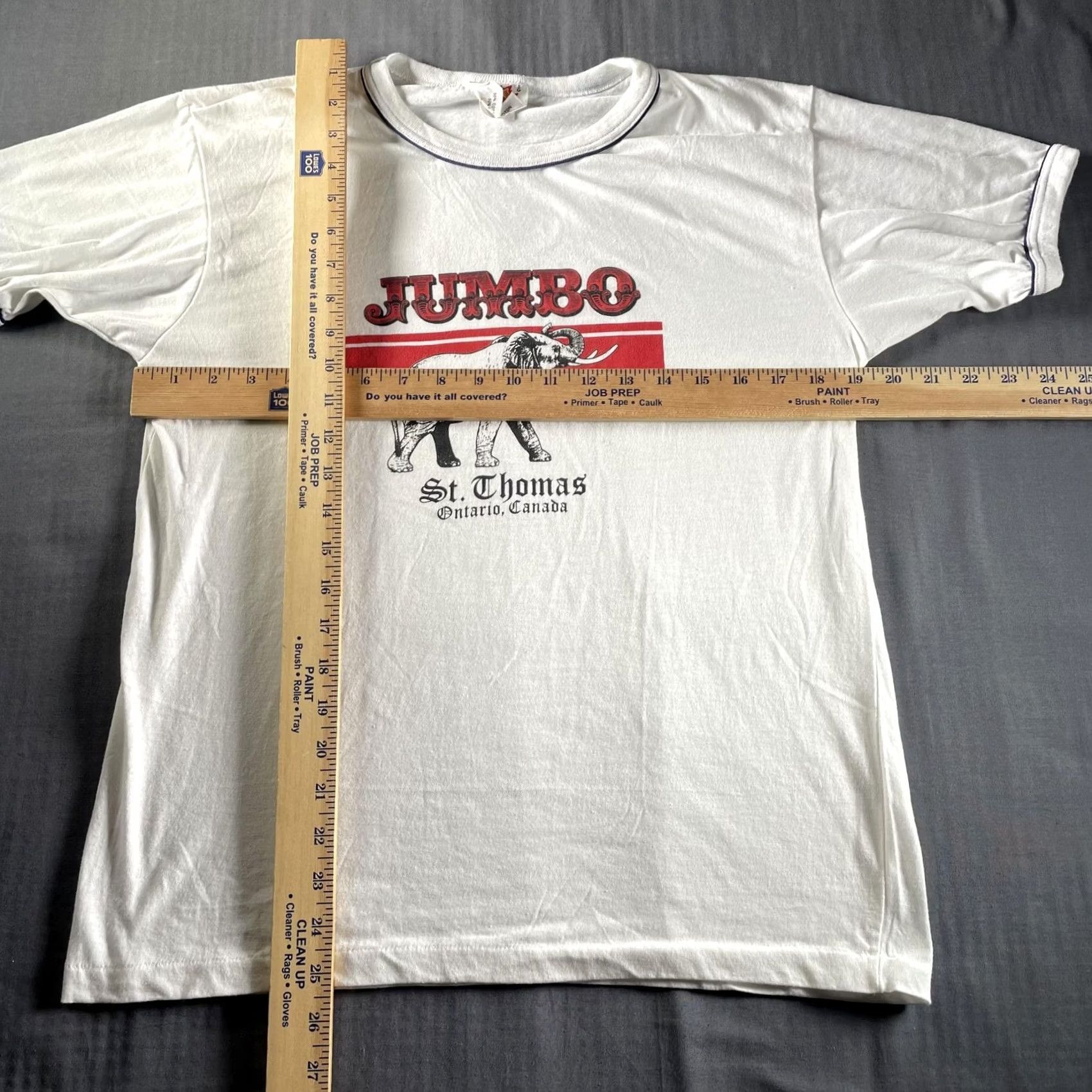 Vintage VINTAGE Sunburst Fashions Jumbo St Thomas Ontario Shirt Mens L White Graphic 90s Elephant Souvenir T-Shirt Crew Neck Short Sleeve Size US L / EU 52-54 / 3 - 6 Thumbnail