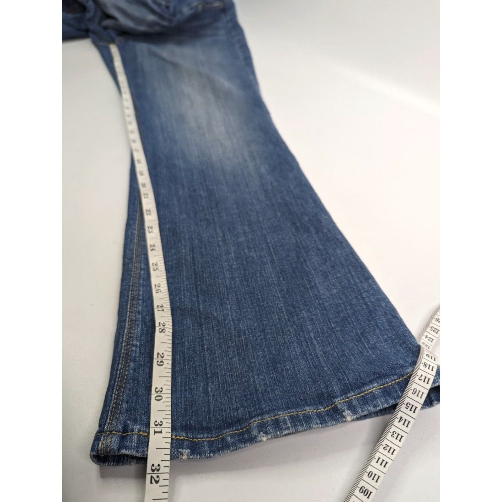 Levi's Levi's Womens Jeans 526 Slender Boot Size 8 Mid Rise Denim Pants Casual Size 30" / US 8 / IT 44 - 7 Thumbnail