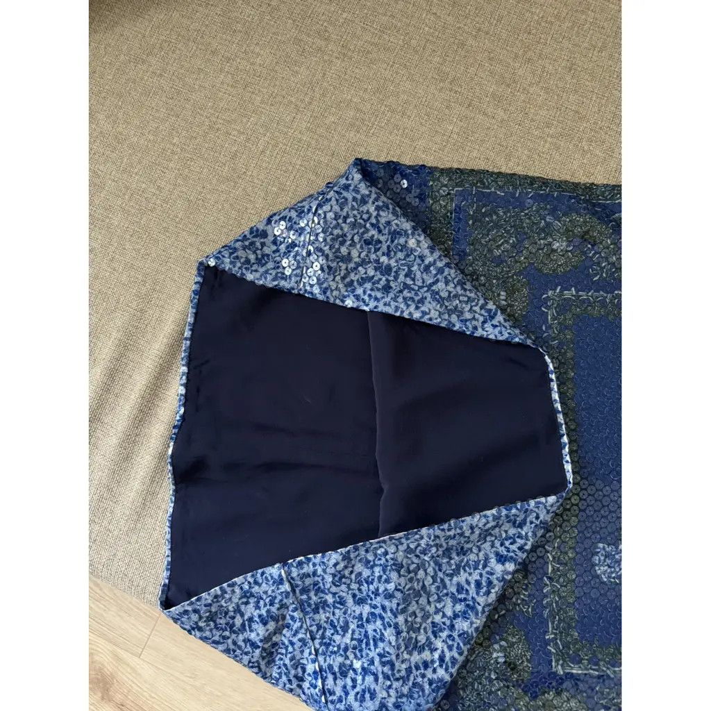 Versace Versace Blue Sequin Sleeveless Mini Dress Size Medium Size M / US 6-8 / IT 42-44 - 4 Thumbnail