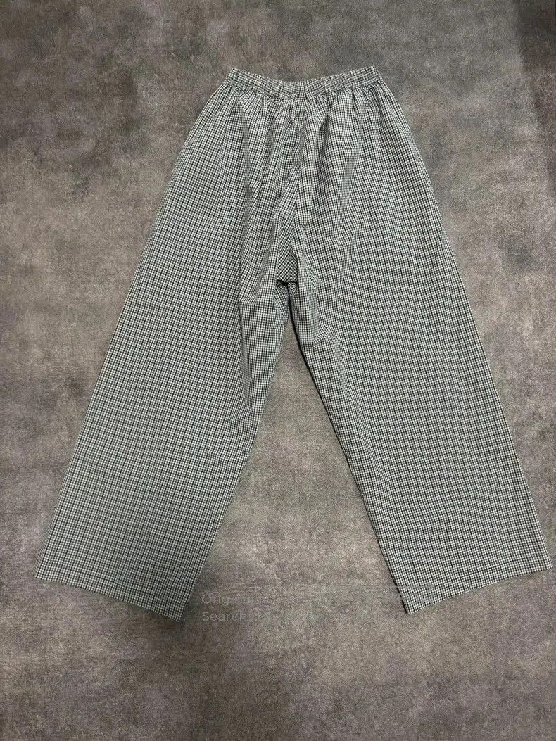 Balenciaga Balenciaga FW25 Plaid Cotton-Linen Pants. Size US 28 / EU 44 - 2 Thumbnail
