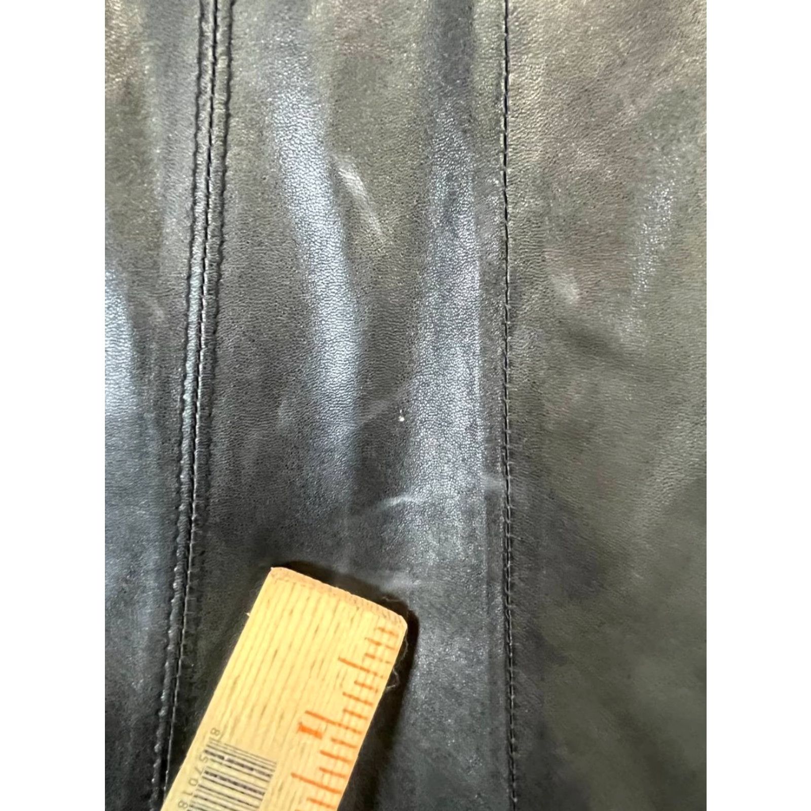 Ellen Tracy Ellen Tracy Jacket Women XS Black Leather Long Coat Zip Overcoat Classic Fall Winter Long Coat Women XS Leather Jacket Black Ellen Tracy Size XS / US 0-2 / IT 36-38 - 7 Thumbnail
