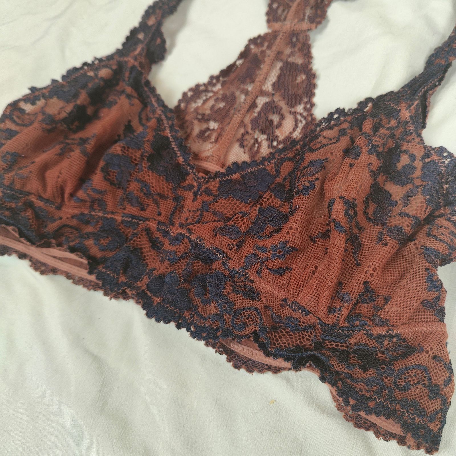 Free People Free People Wild Roses Racerback Bralette Womens Medium Size ONE SIZE - 2 Thumbnail
