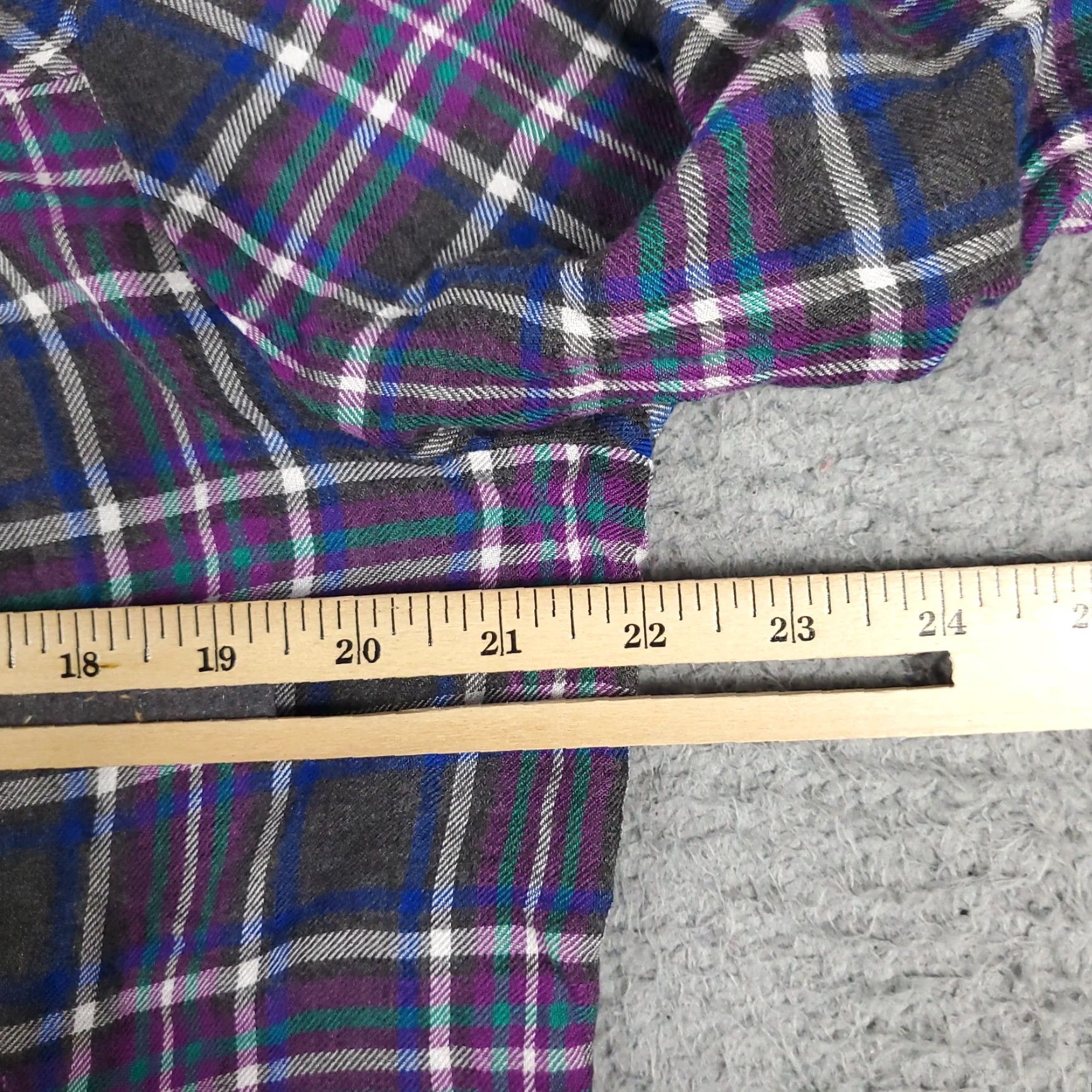 Lucky Brand VINTAGE Lucky Brand Women's Shirt Casual Long Sleeve Button-Up Plaid Cotton Fall Spring Summer Winter M Purple Size M / US 6-8 / IT 42-44 - 5 Thumbnail