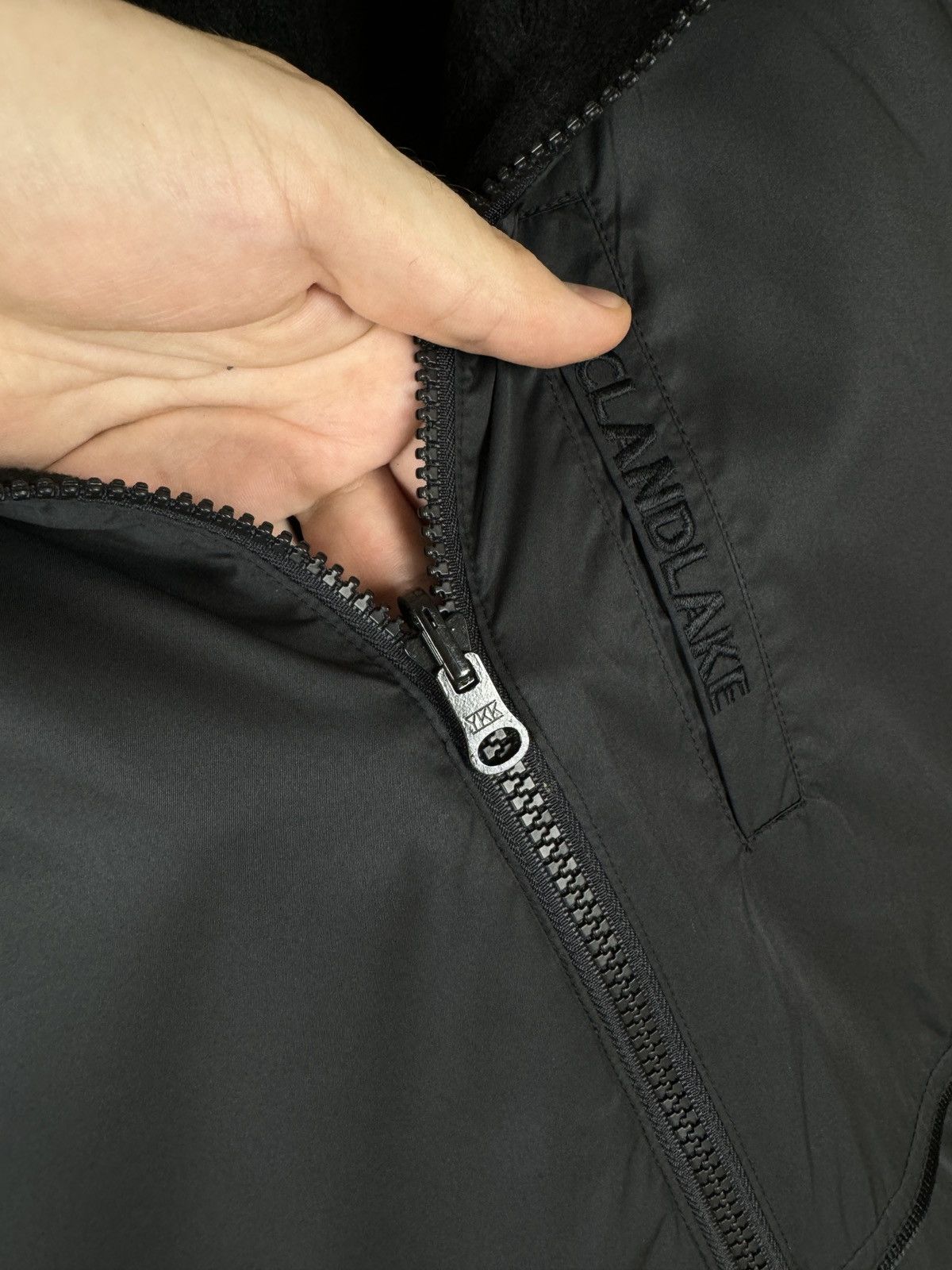 Japanese Brand Clandlake Japana black reversible nylon fleece vest Size US XL / EU 56 / 4 - 6 Thumbnail