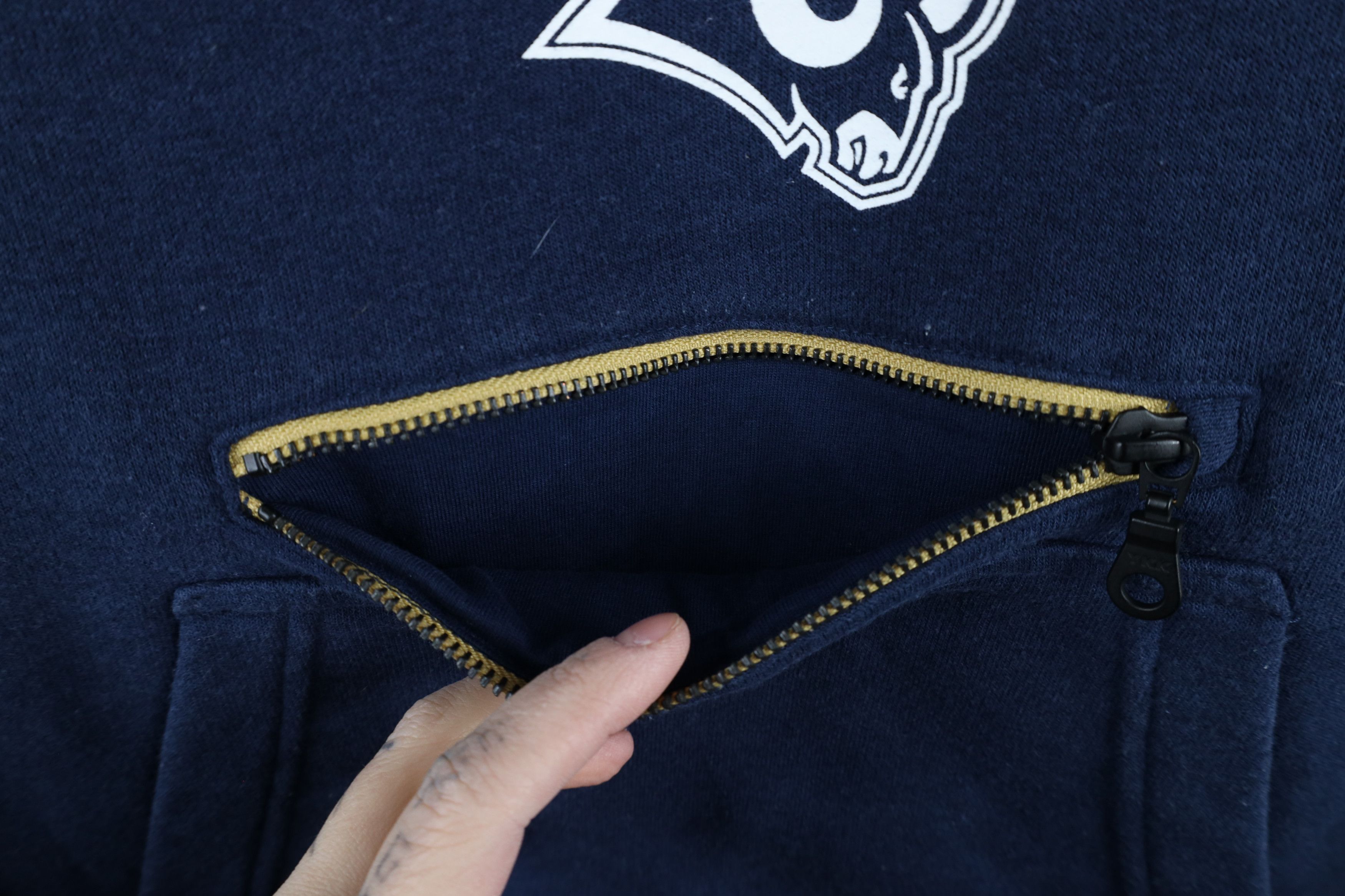 Nike × Vintage Nike Spell Out Los Angeles Rams Funnel Neck Sweatshirt Blue Size M / US 6-8 / IT 42-44 - 6 Thumbnail