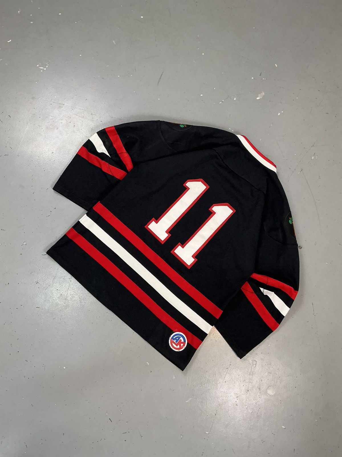 Vintage Vintage athletic knit patch work hockey jersey Size US XS / EU 42 / 0 - 6 Thumbnail