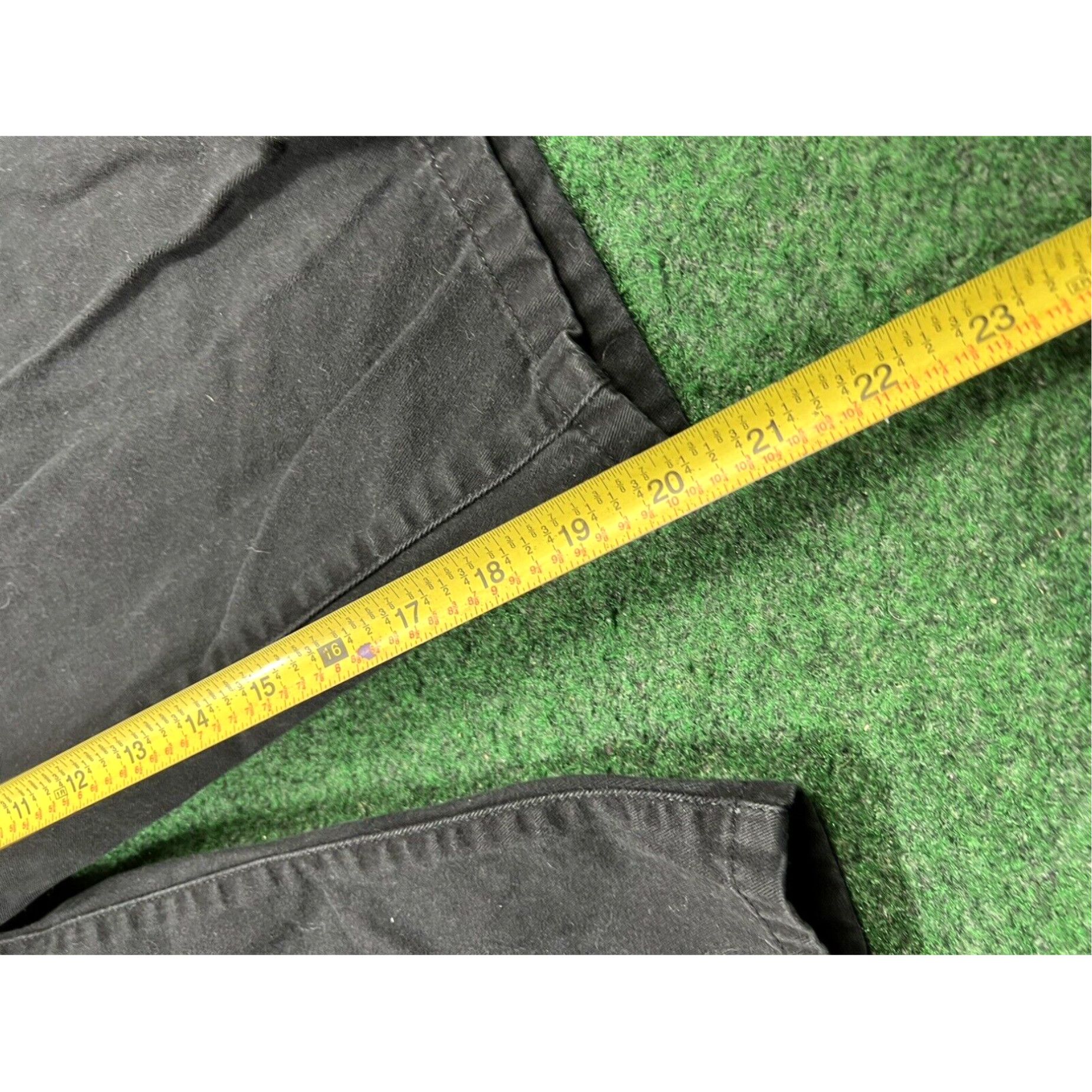 Ralph Lauren RALPH LAUREN Womens Capri Pants Trousers 18W W39 L20 Black Cotton Size 40" / US 18 - 7 Thumbnail