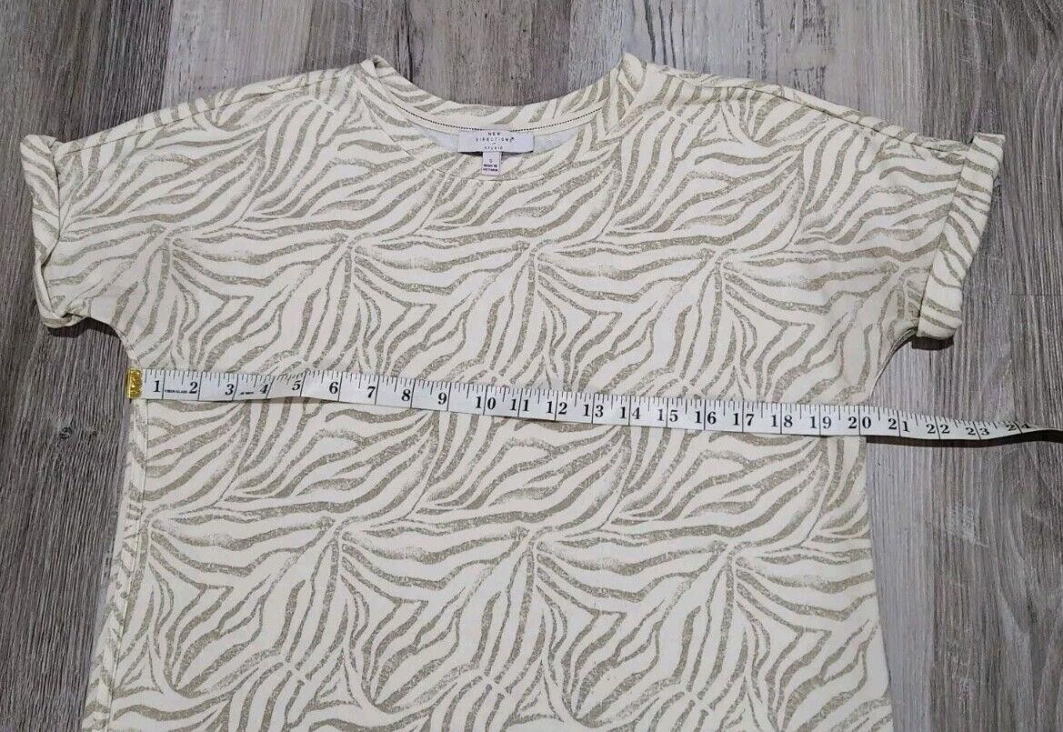 Designer New Directions Dress Small Animal Print Beige Scoop hem Size S / US 4 / IT 40 - 4 Thumbnail