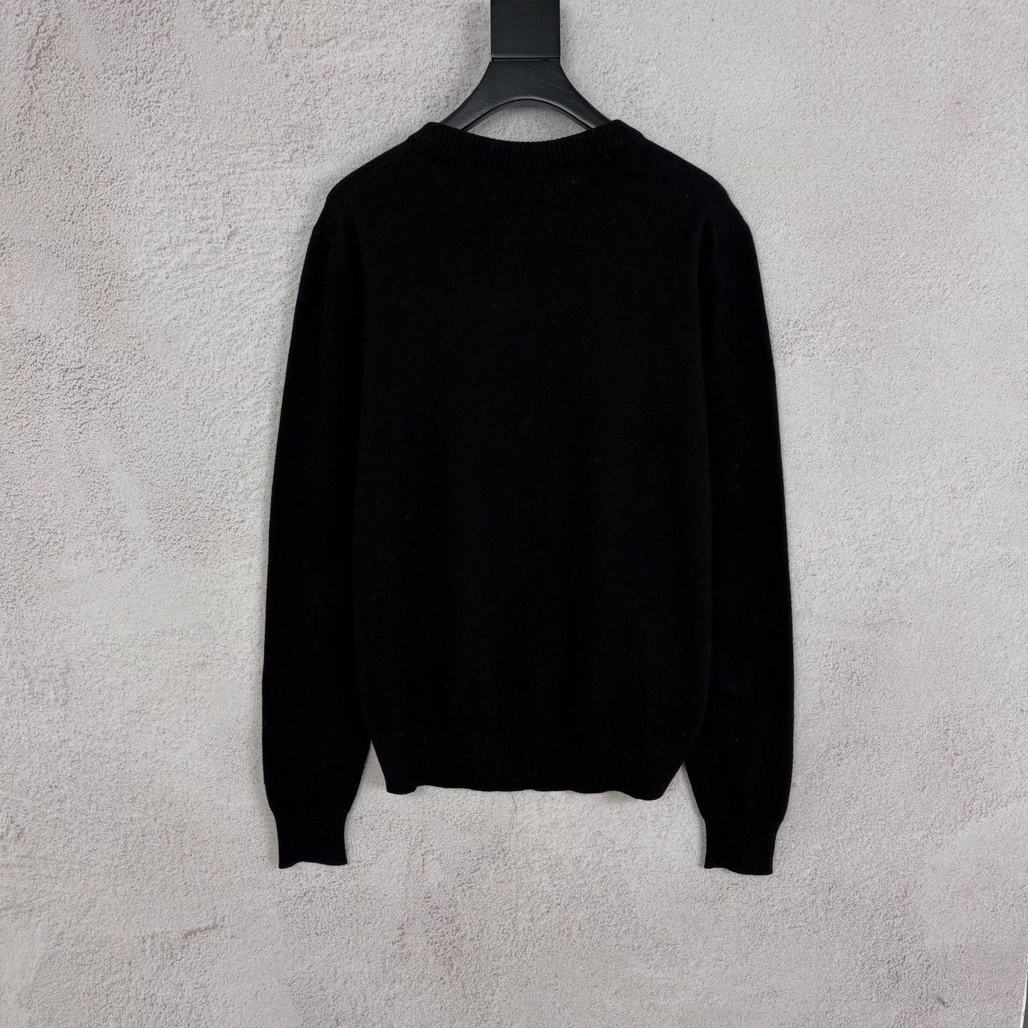 Dior Black Long Sleeve Sweater with Blue Embroidered Design Size US S / EU 44-46 / 1 - 2 Thumbnail