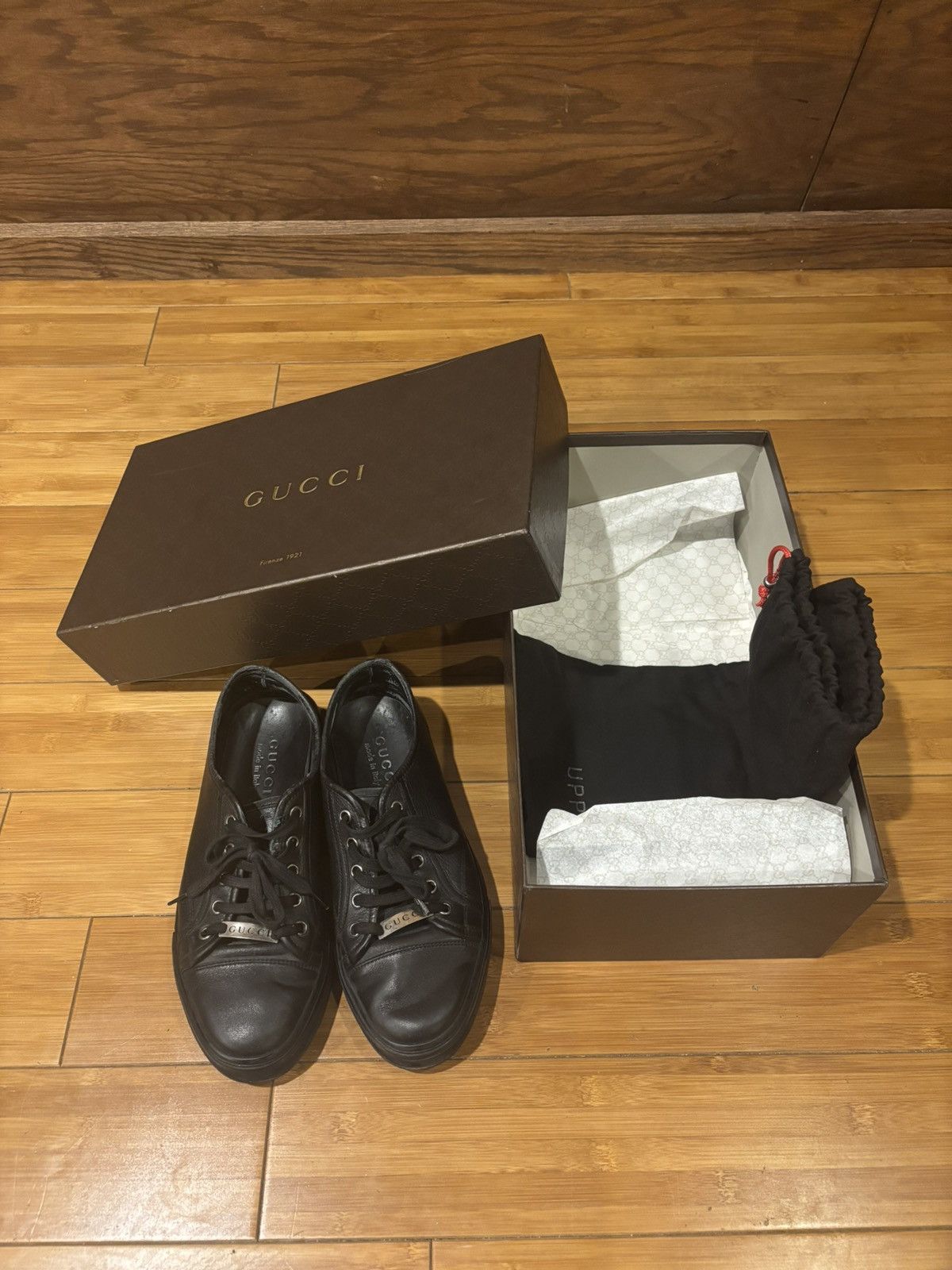 Gucci Gucci leather sneakers.of-918 Size US 6 / EU 39 - 9 Thumbnail