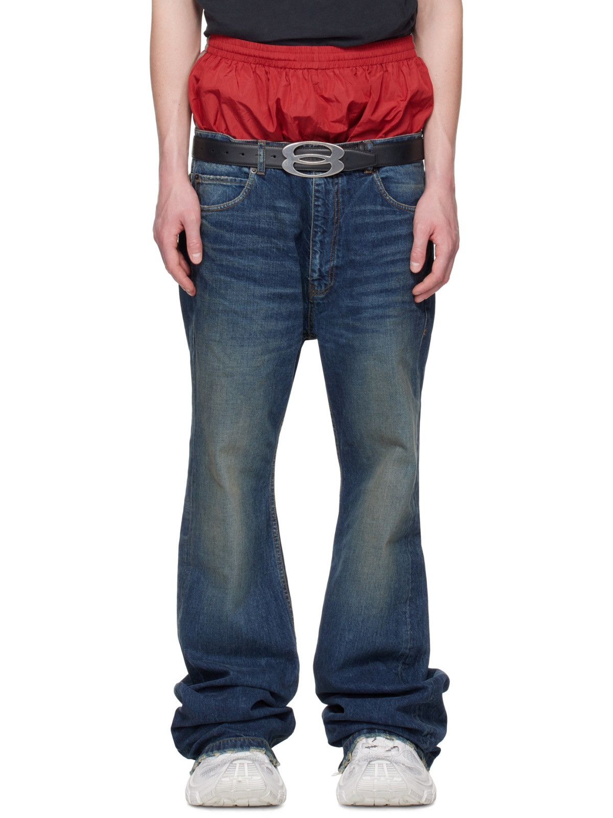 Balenciaga Balenciaga double layer denim pants Size US 32 / EU 48 - 1 Thumbnail