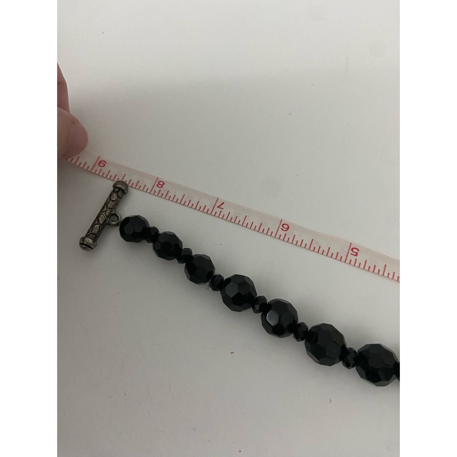 Vintage black bead bracelet Size ONE SIZE - 4 Thumbnail