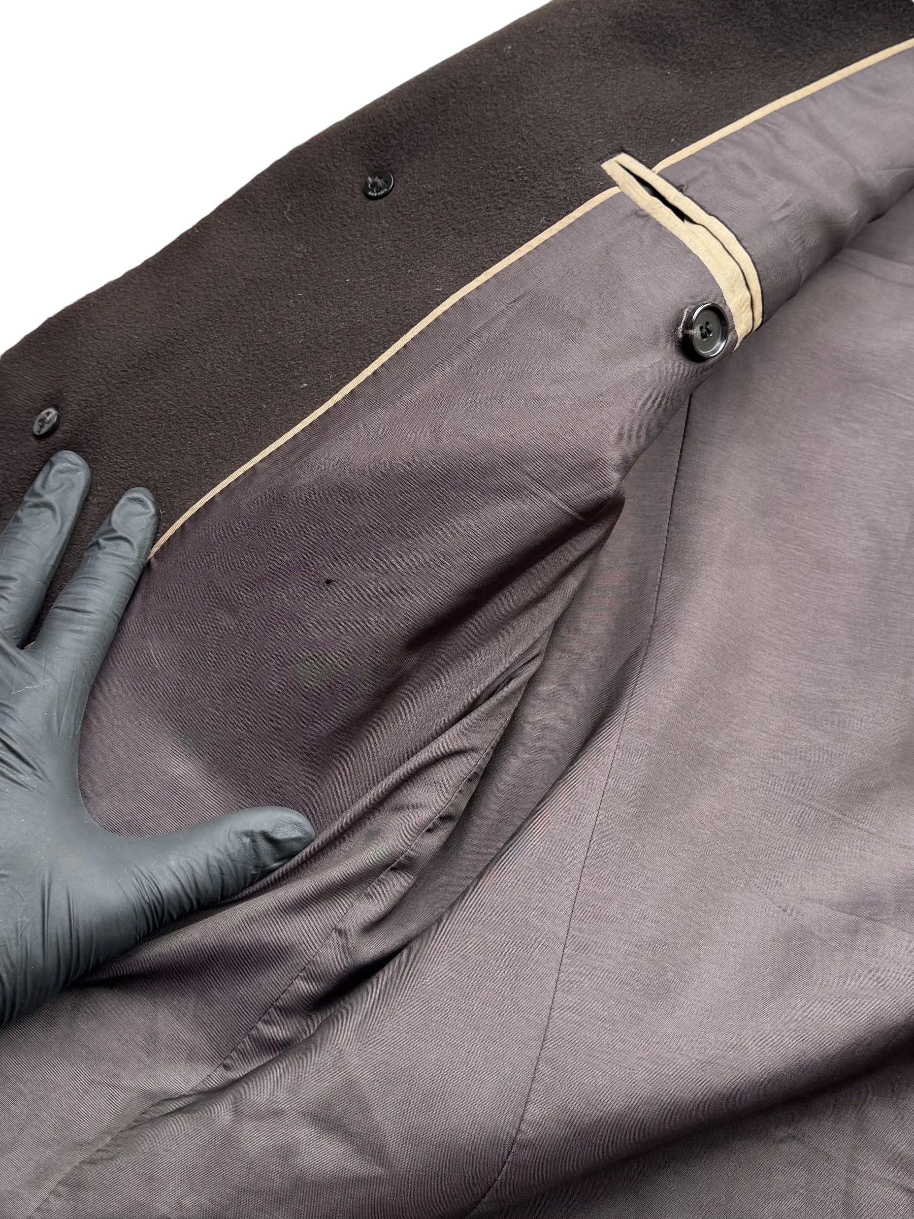Hugo Boss Hugo Boss Vintage Distressed Wool Coat(V38) Size US S / EU 44-46 / 1 - 5 Thumbnail