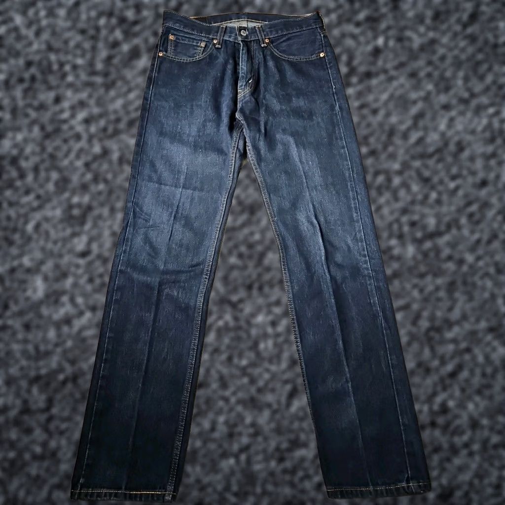 Levi's 505 Jeans Mens Regular Straight Denim Blue 32x34 5-Pocket Trouser Pant Casual Vintage Not Applicable Seattern 90s USA Logo City Hipster Cowboy