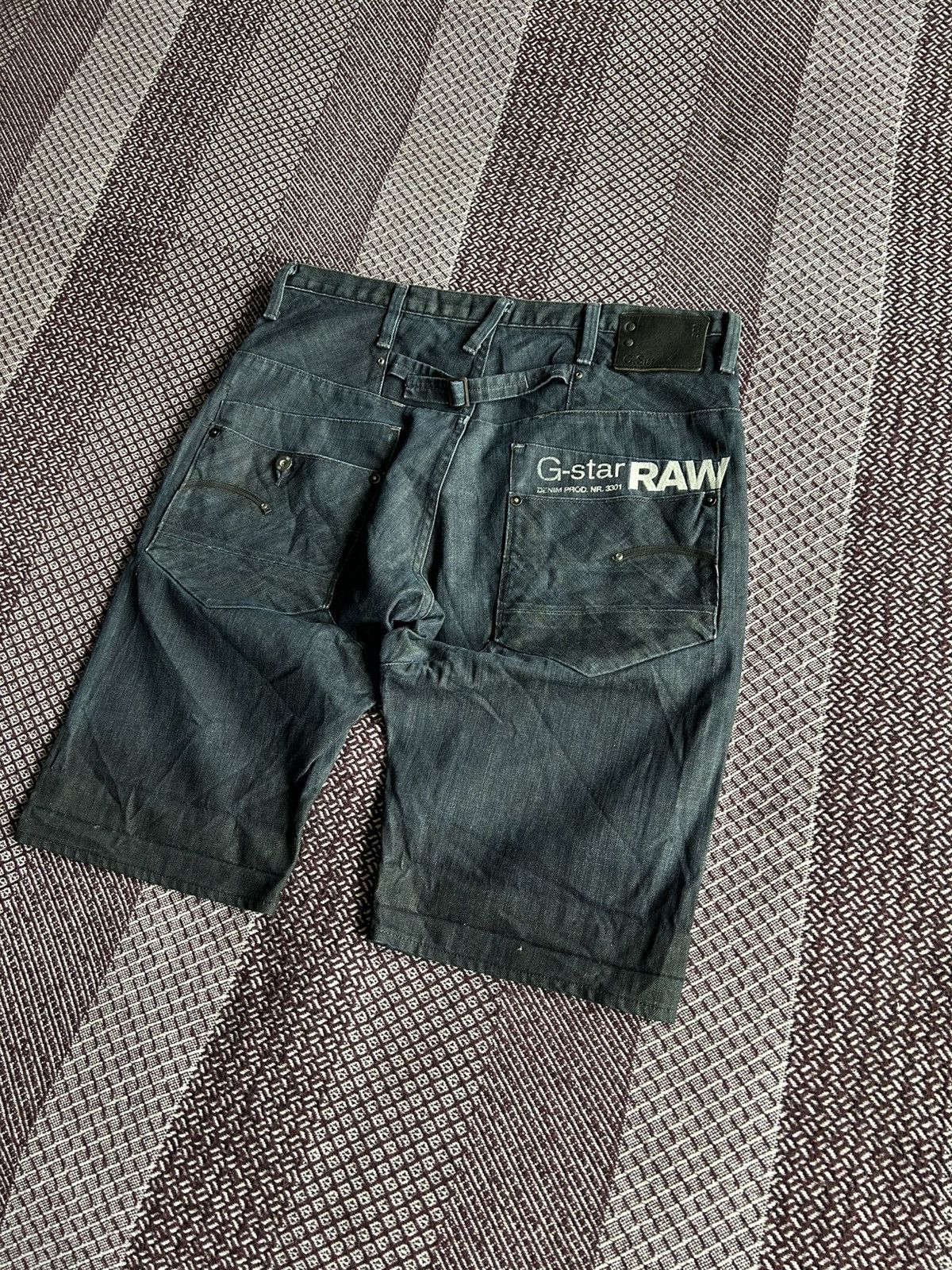 G-Star × Vintage Vintage G-star Raw GS Blade Embro Loose Denim Shorts Size 33 Size US 33 - 2 Thumbnail
