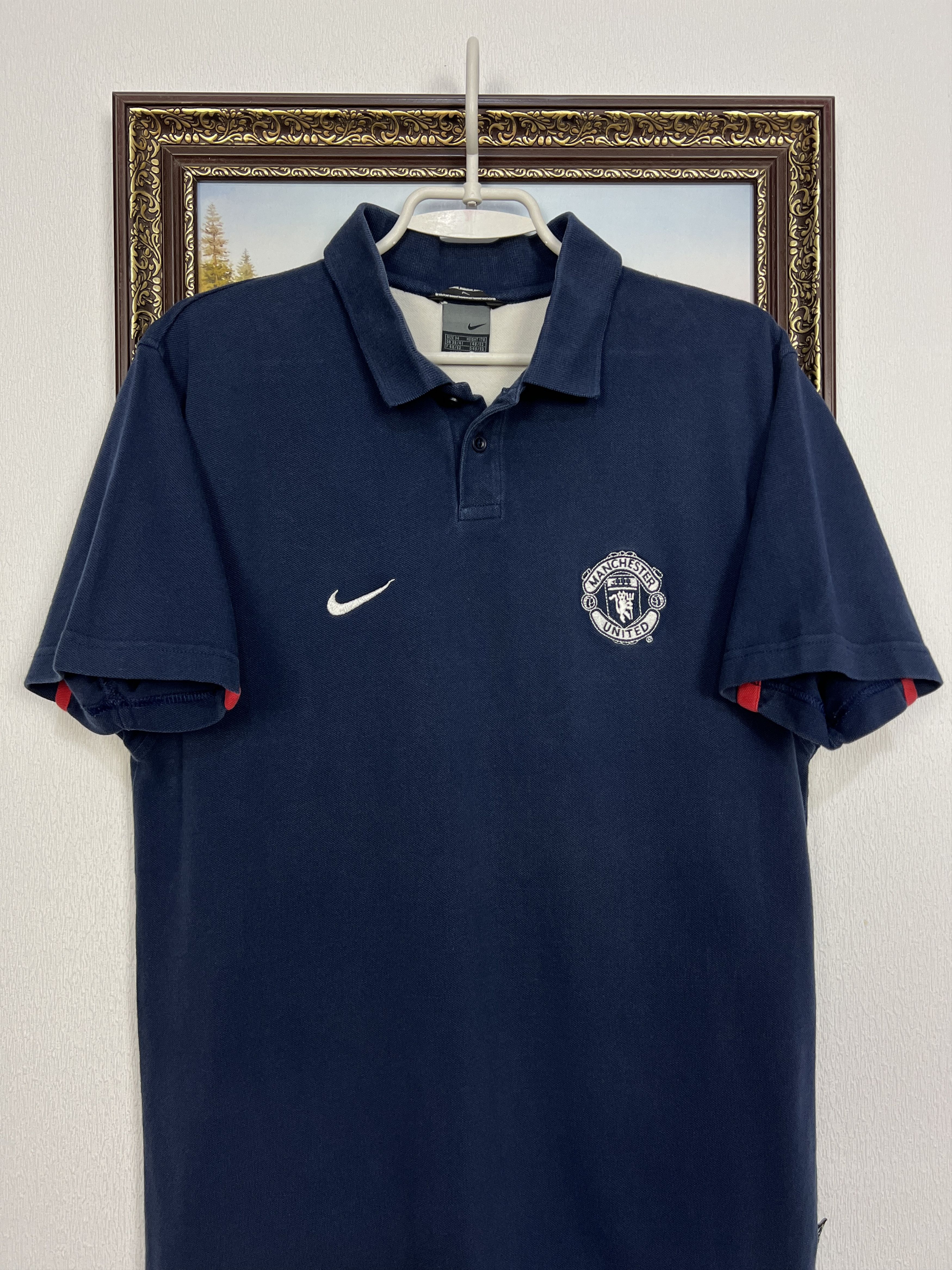 Nike Manchester United Football Polo Train Shirt Soccer Jersey Size US M / EU 48-50 / 2 - 2 Thumbnail