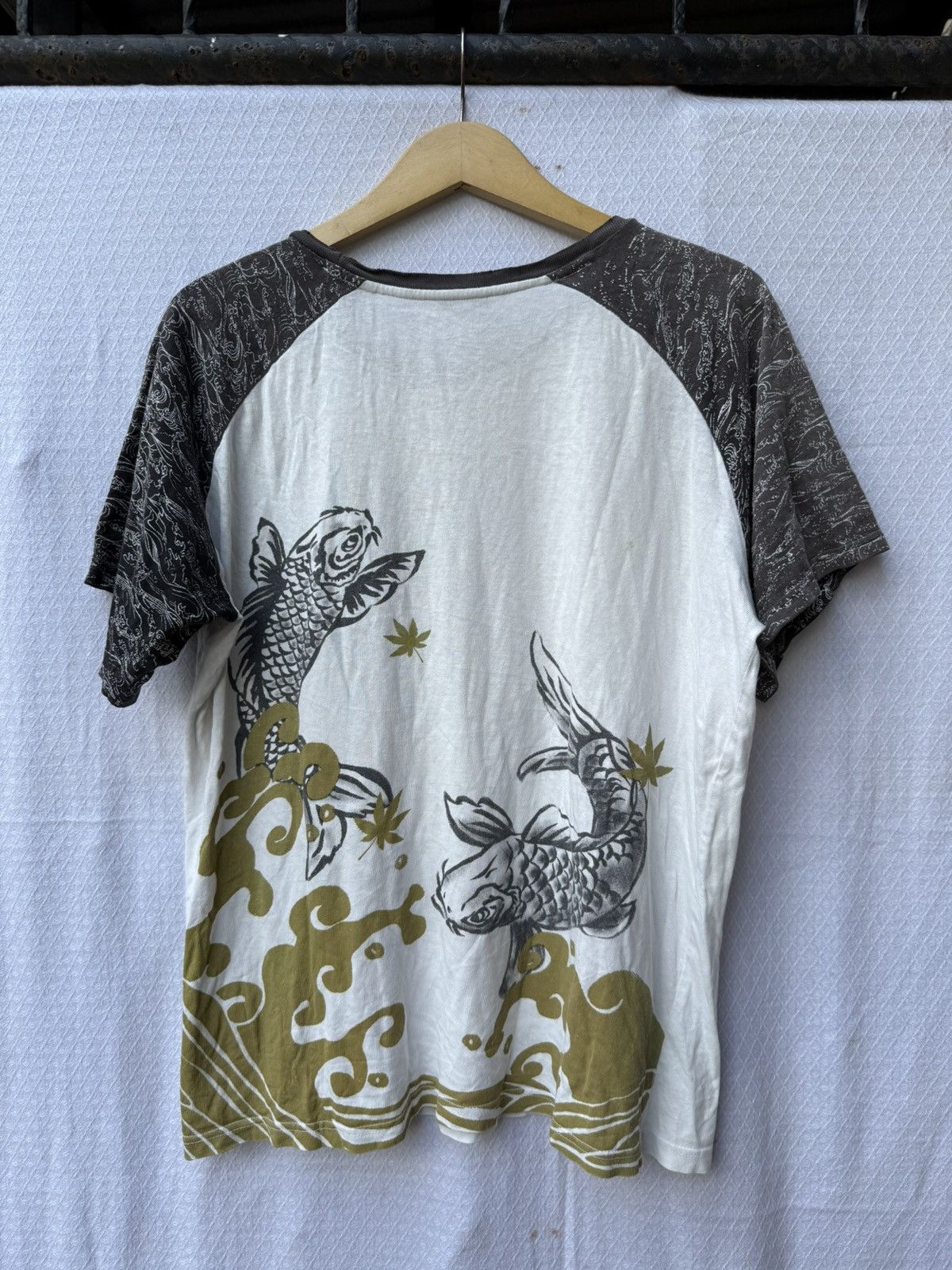 Hysteric Glamour Japanese Sukajan Fish Koi Traditional Shirt Size US L / EU 52-54 / 3 - 2 Thumbnail