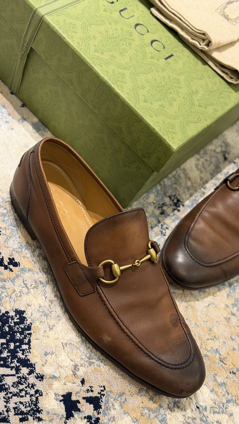 Gucci Authentic Gucci Jordaan Loafer UK10 Size US 10 / EU 43 - 4 Thumbnail