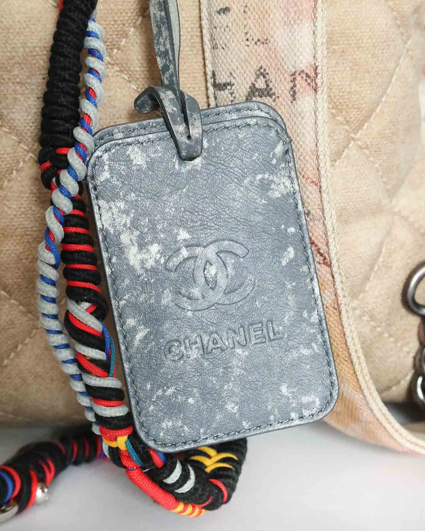 Chanel SS14 Artclass Yellow Canvas Small Graffiti Backpack Size ONE SIZE - 12 Thumbnail