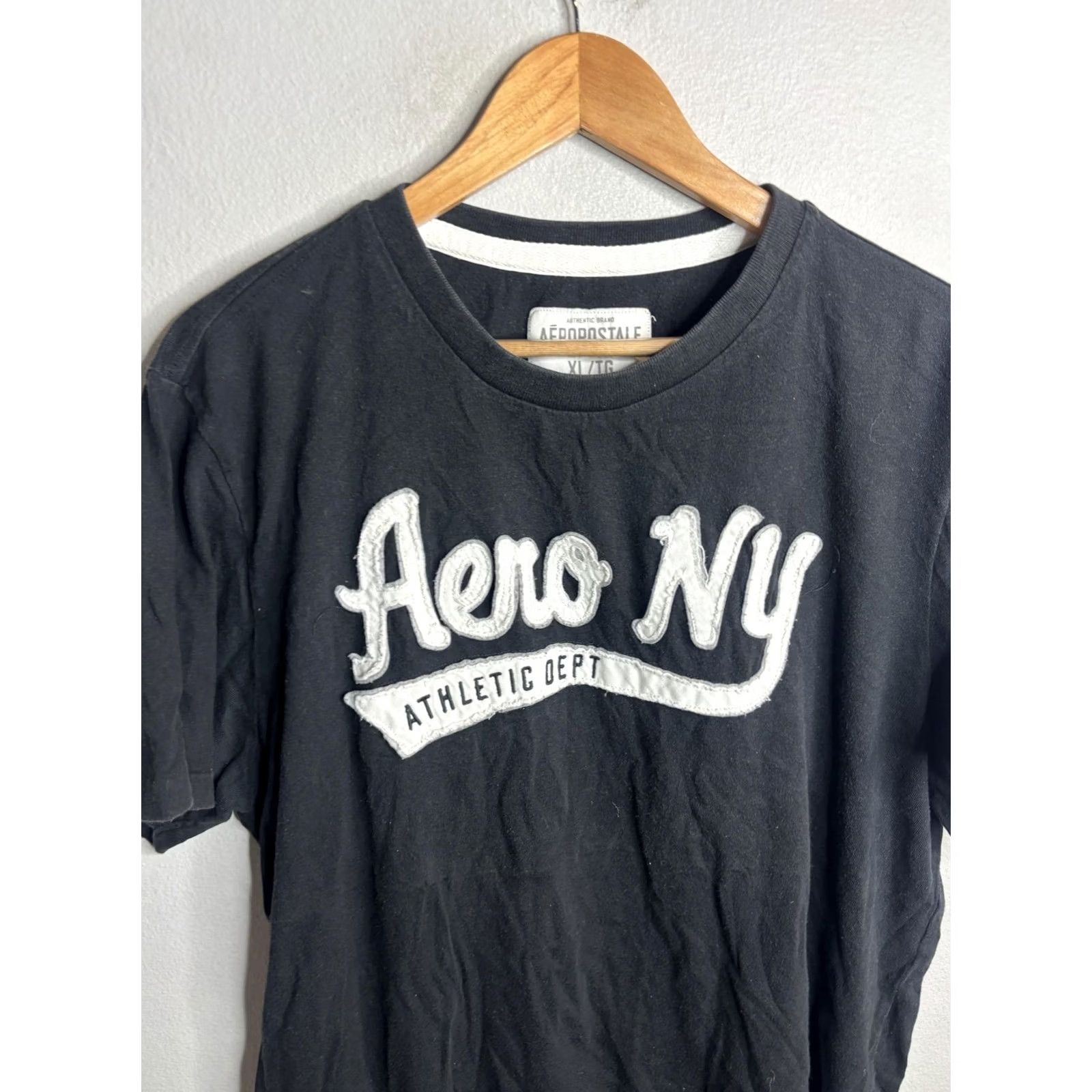 Aeropostale Aeropostale Shirt Mens XL Black Aero NY Athletic Dept Graphic Tee T-Shirt Y2K Size US XL / EU 56 / 4 - 2 Thumbnail