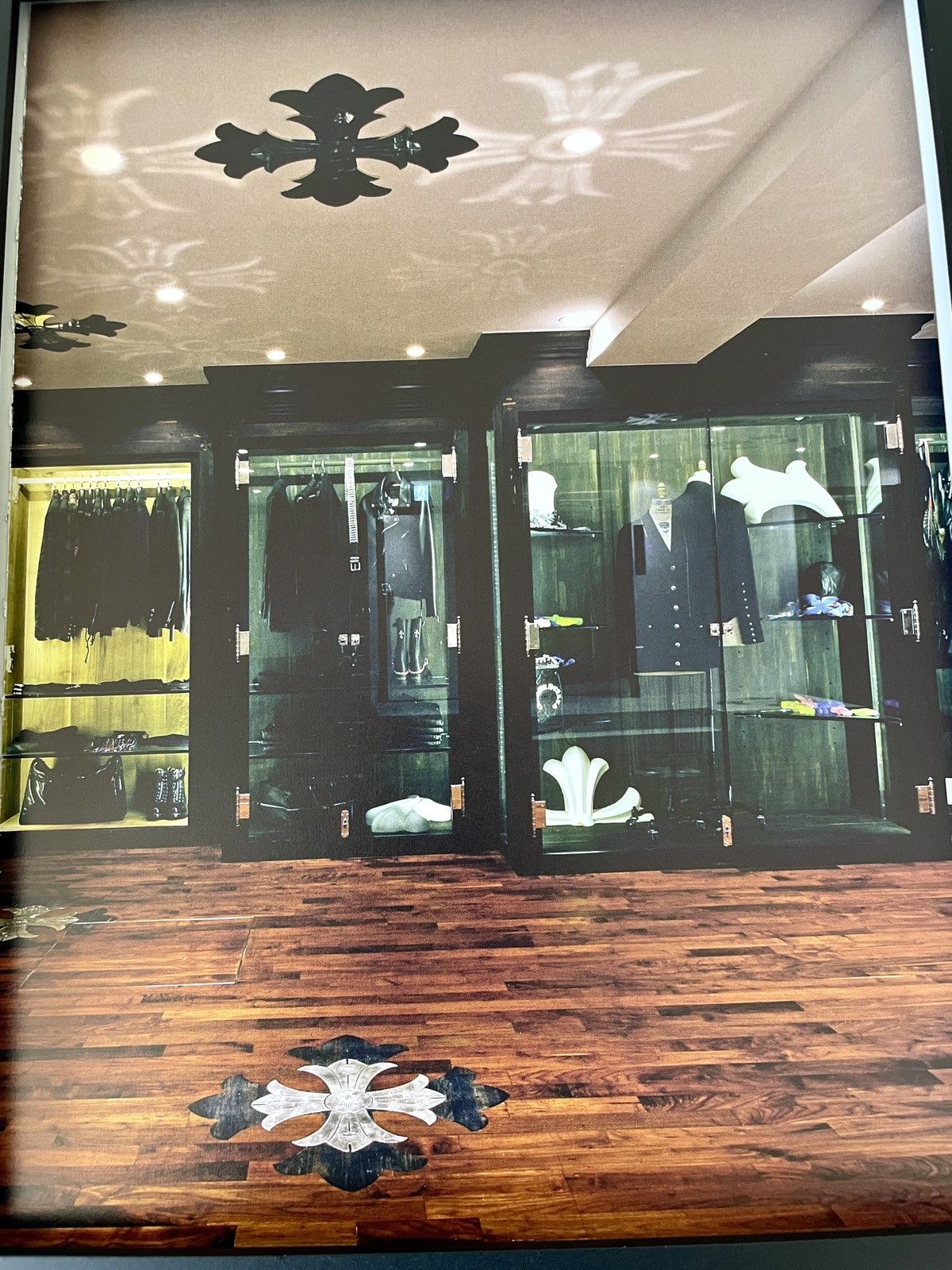 Chrome Hearts × Vintage Chrome Hearts Ginza Showroom Poster framed 9x11 Size ONE SIZE - 2 Thumbnail
