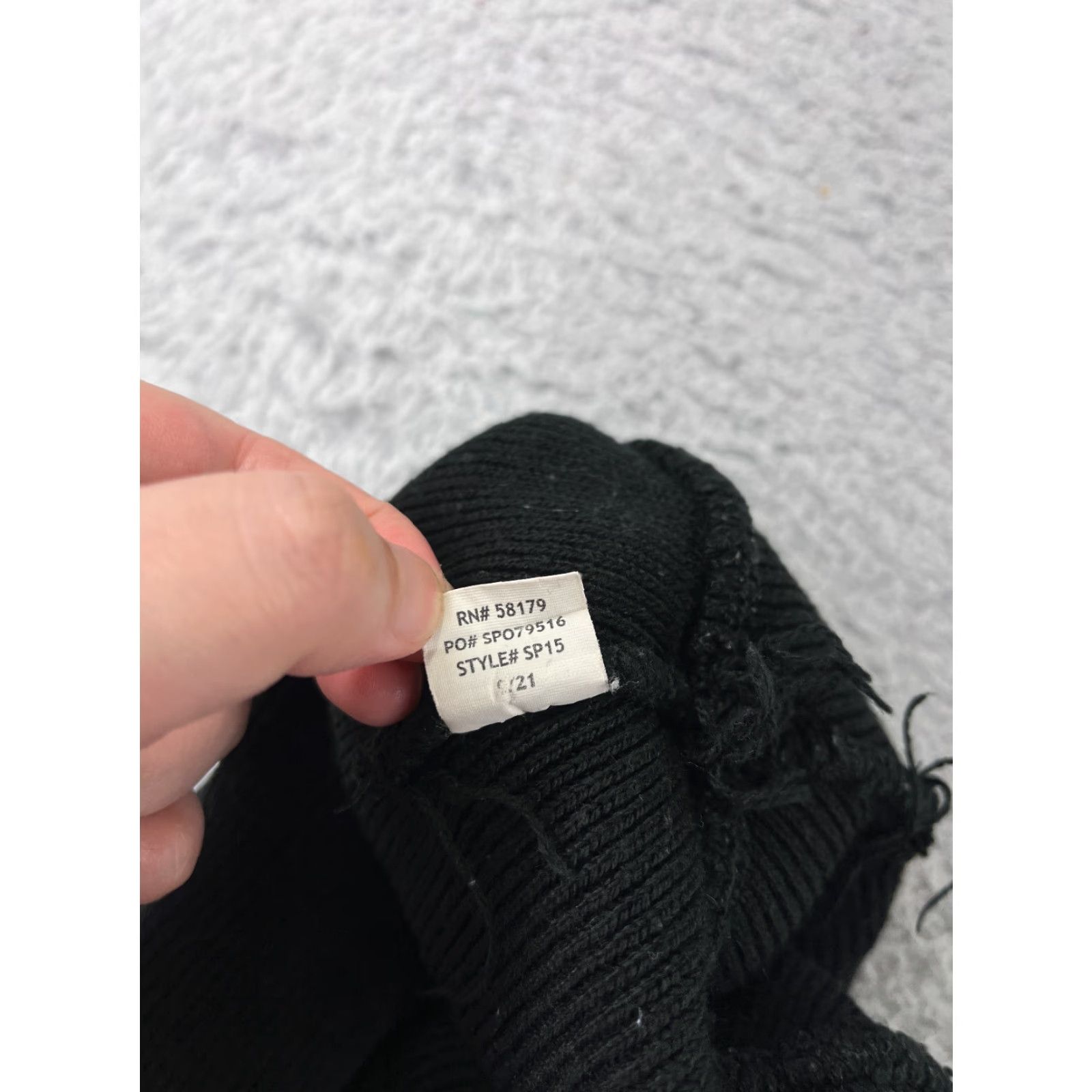 Vintage Uncanny.GG Beanie Adult One Size Black Knit Acrylic Pom On Stream Advertising Men Beanie Black Advertising 90s Stream Theme Men Size ONE SIZE - 8 Thumbnail
