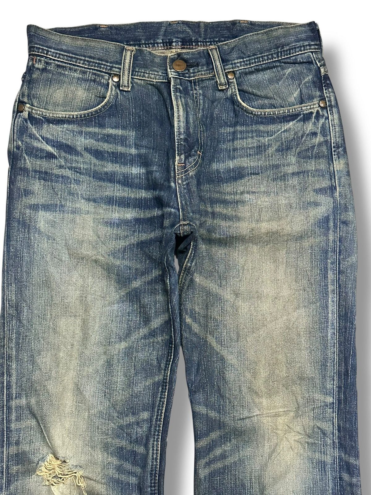 Wrangler Wrangler Vintage Distressed Baggy Loose Style With Mudwash Size US 33 - 3 Thumbnail