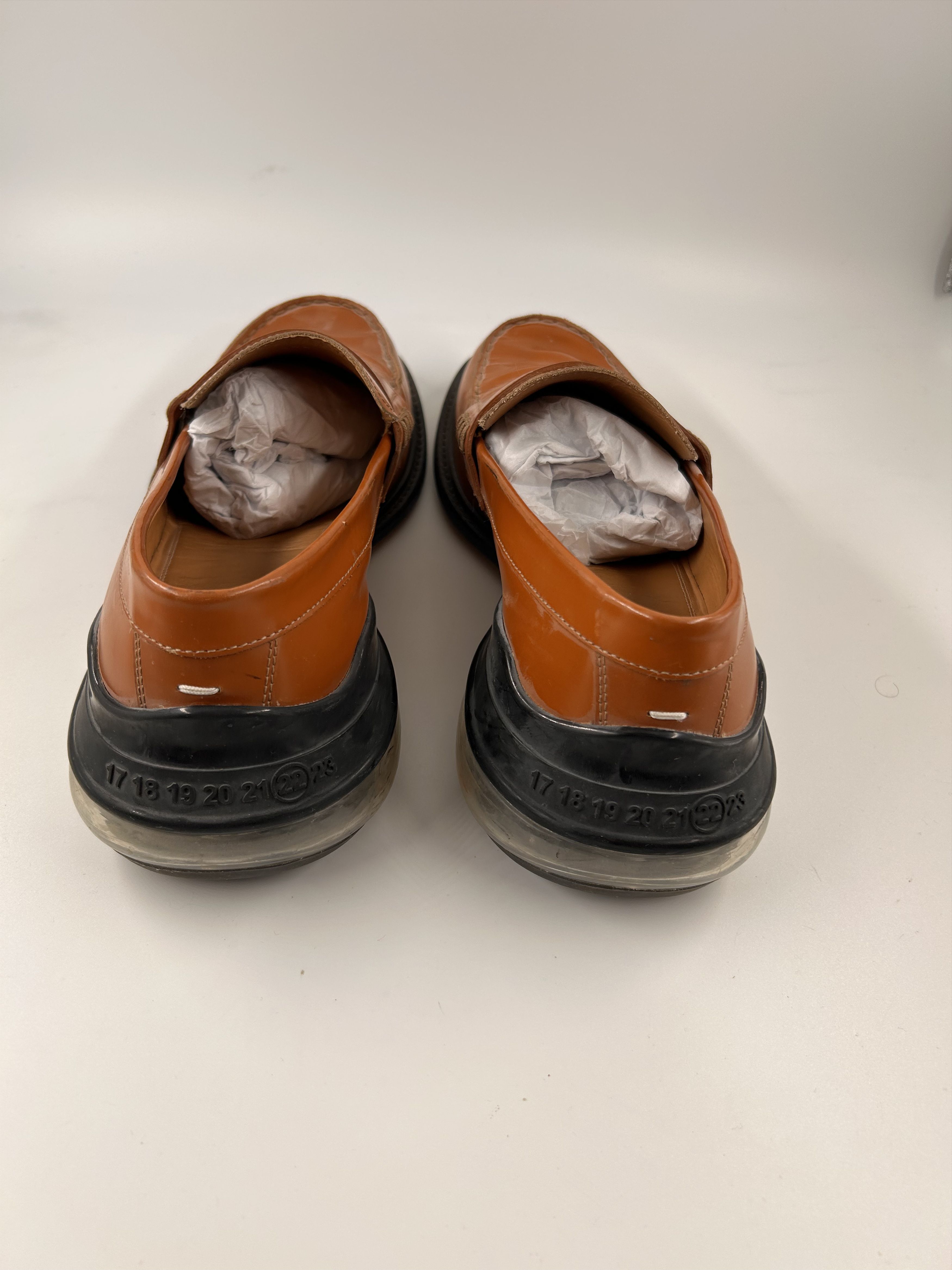 Maison Margiela Margiela Brown Leather AirBag Heel Loafer Size US 9.5 / EU 42-43 - 4 Thumbnail