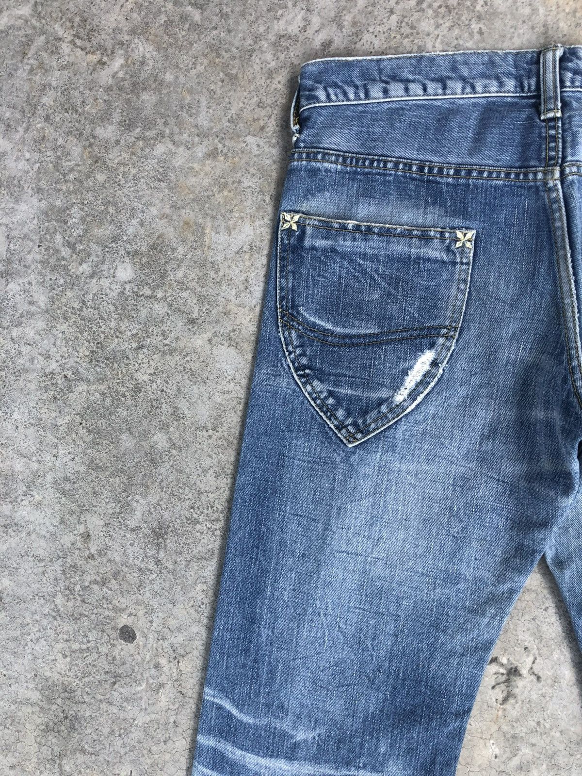 If Six Was Nine Japanese Lee Flared Jeans Distressed Jeans Size US 32 / EU 48 - 9 Thumbnail
