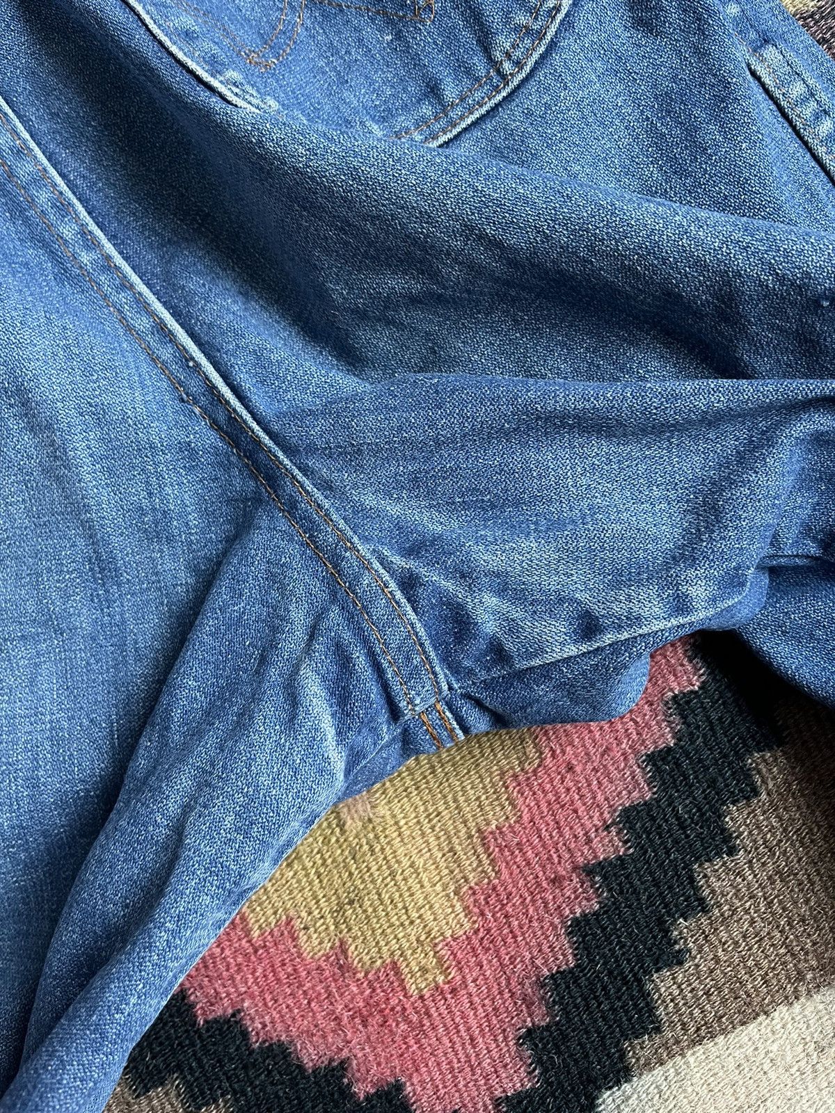 Wrangler Vintage 80s Wrangler Blue Washed Faded Jeans Size 33 Size US 33 - 14 Thumbnail