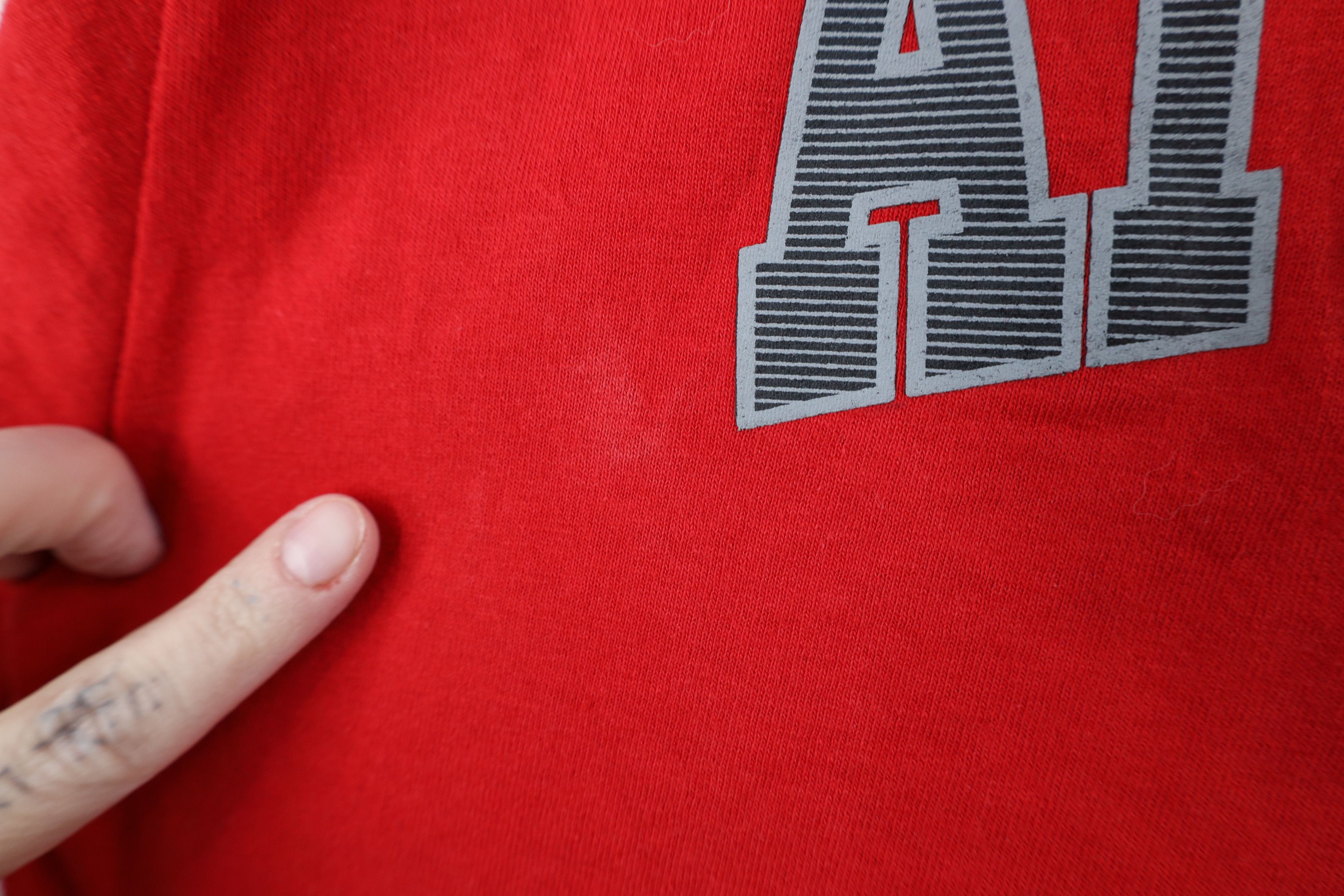 Nike Vintage Y2K Nike Swoosh Long Sleeve T-Shirt Red Cotton Size US M / EU 48-50 / 2 - 6 Thumbnail