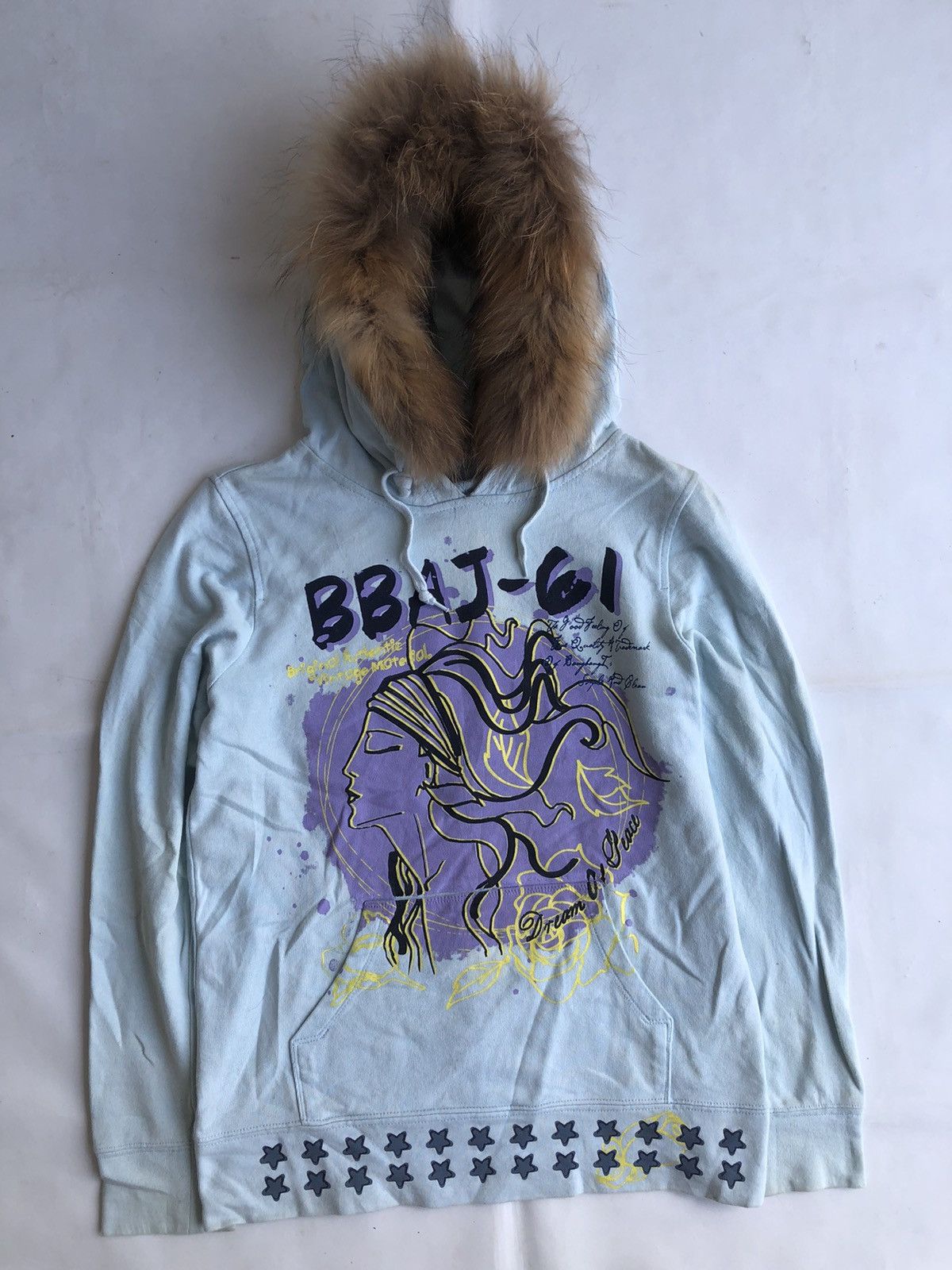 Japanese Gothic Poem Fur Hoodie Ifsixwasnine LGB Style