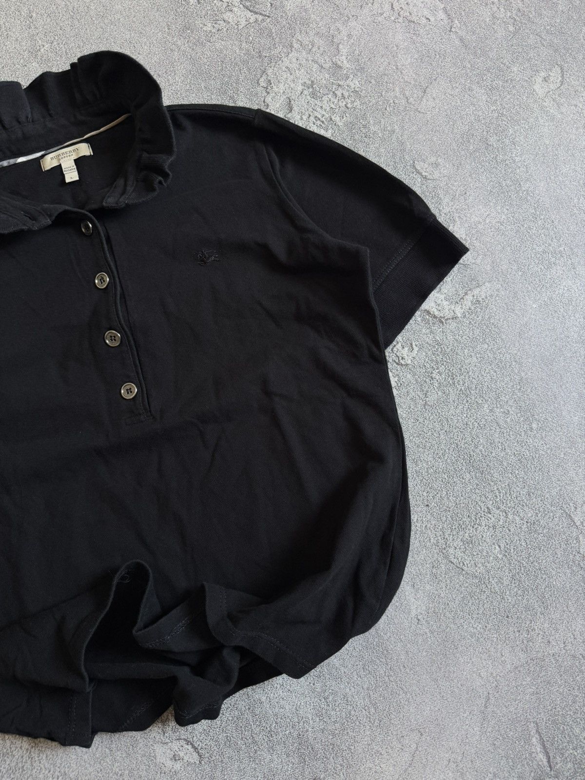 Burberry Burberry London L black Wmns polo top tank T-shirt tee Size L / US 10 / IT 46 - 3 Thumbnail