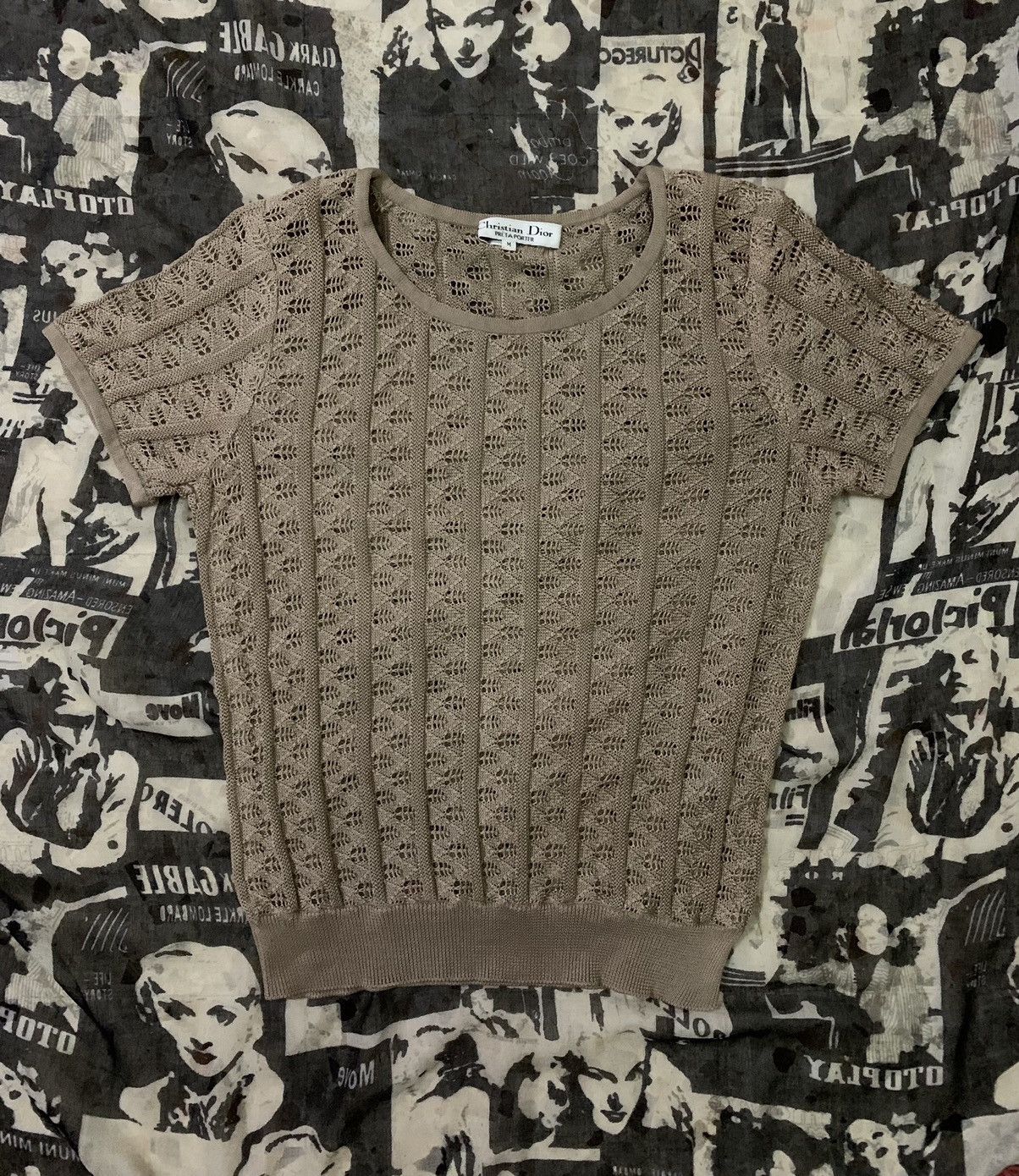 Christian Dior Monsieur 💥Vintage Christian Dior Pret-A-Porter Mesh Shirt Size M / US 6-8 / IT 42-44 - 1 Thumbnail