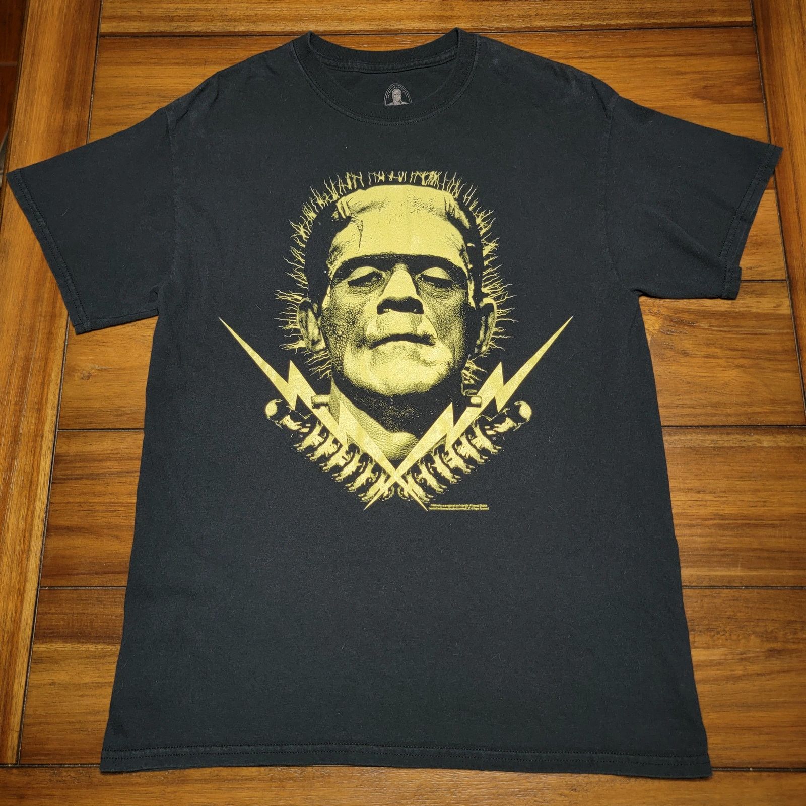 Other Glow In The Dark Frankenstein Unisex Tee (Rock Rebel) - Med Size US M / EU 48-50 / 2 - 1 Thumbnail