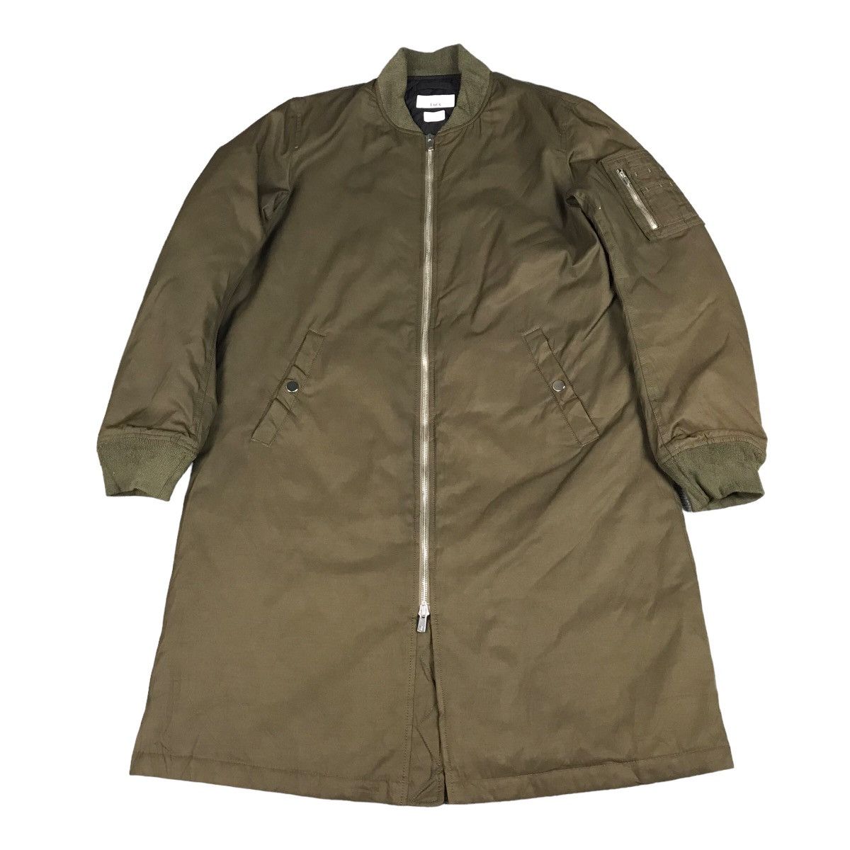 image of Lui’S Olive Green Zipper Jacket, Men's (Size Medium)