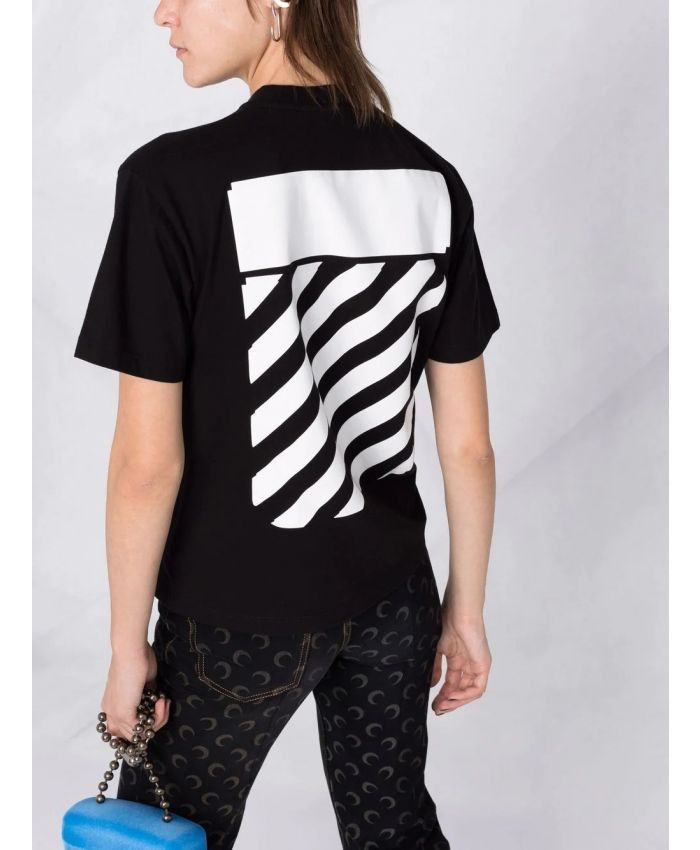 Off-White o1gr1nt1124 Diag Regular T-Shirt in Black Size US XS / EU 42 / 0 - 5 Thumbnail