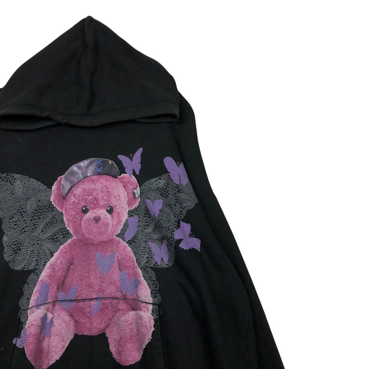 Japanese Brand WRouge Gothic Pink Bear Hoodie — Y2K Dark Fairycore Size US M / EU 48-50 / 2 - 7 Thumbnail