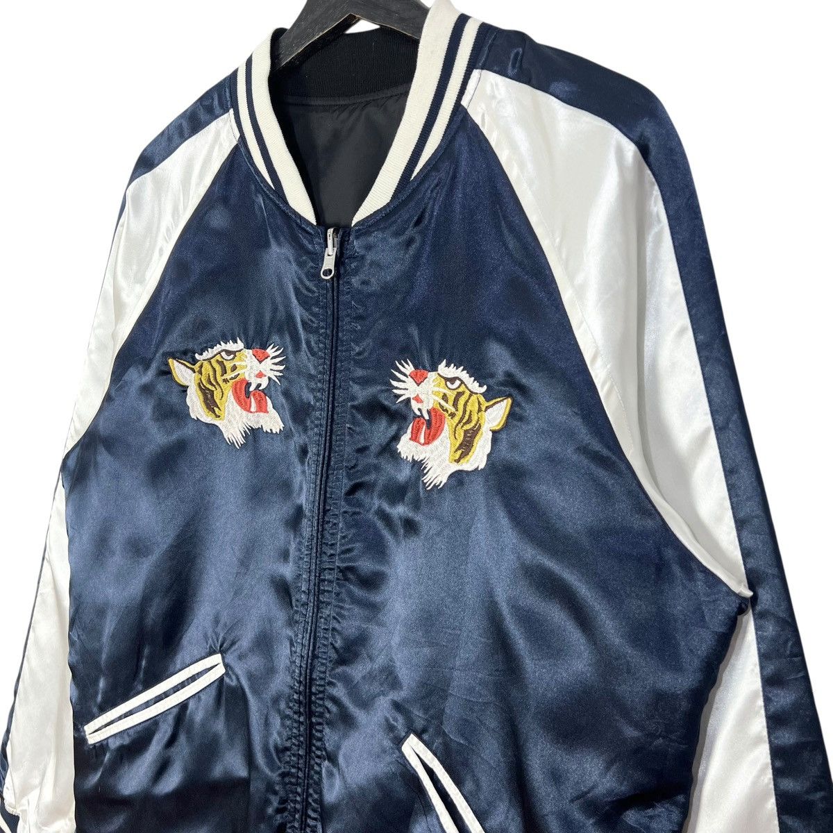 Japanese Brand Back Number Reversible Sukajan Souvenir Jacket Size US XL / EU 56 / 4 - 4 Thumbnail