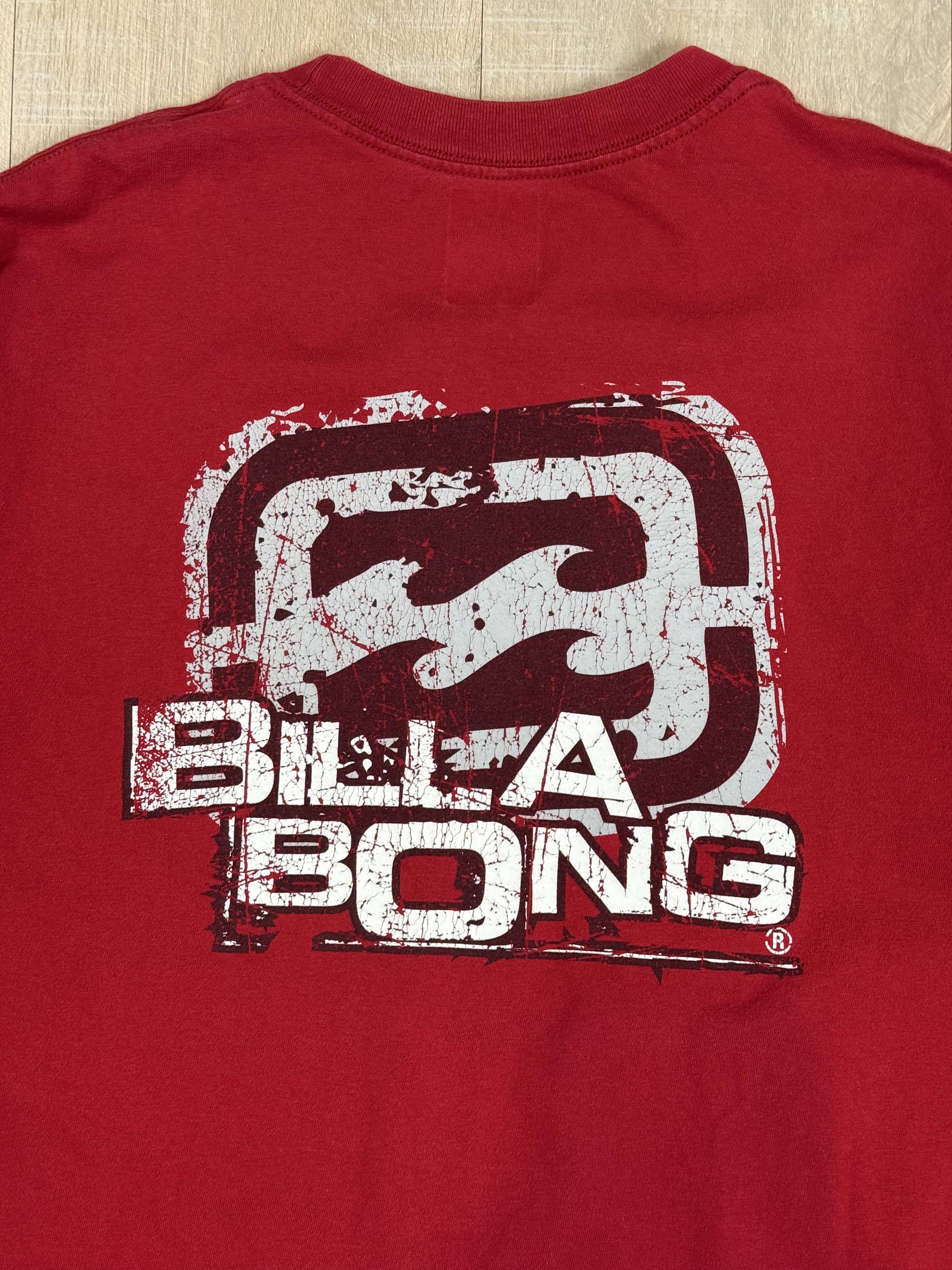 Billabong Vintage 90s Billabong Surf Style Graphic T-shirt Red Size US M / EU 48-50 / 2 - 2 Thumbnail
