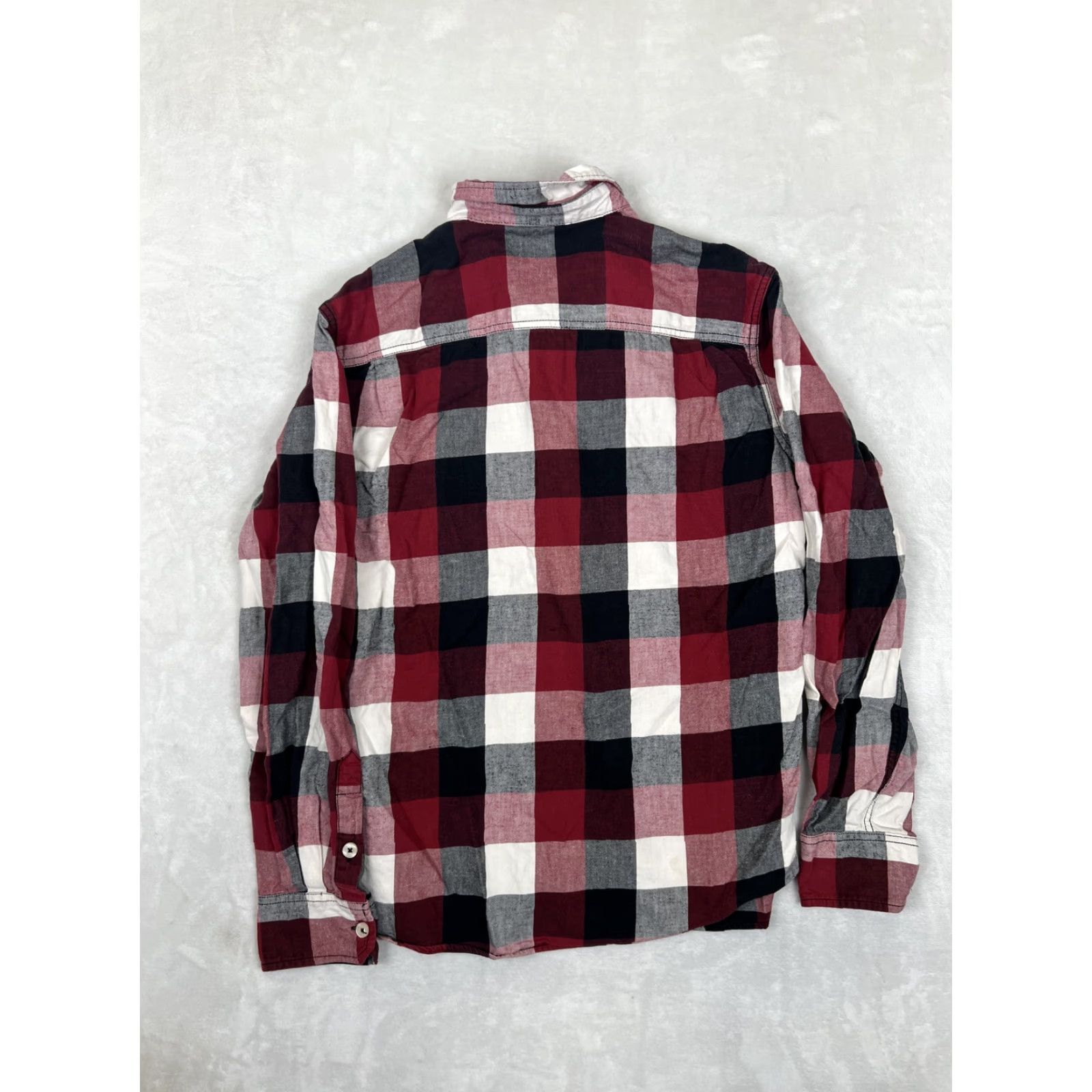 Mossimo Mossimo Supply Co Shirt Mens L Red Plaid Flannel Long Sleeve Button Up Athletic Fit Size US L / EU 52-54 / 3 - 6 Thumbnail