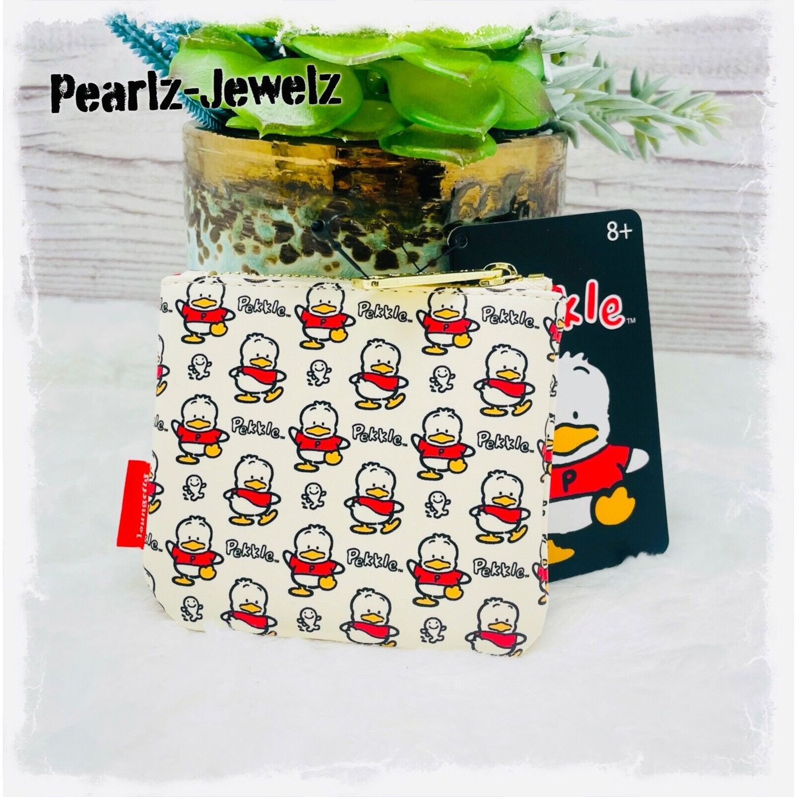 Disney Loungefly Sanrio Pekkle Duck Allover Print Coin Purse BoxLun Size ONE SIZE - 2 Thumbnail