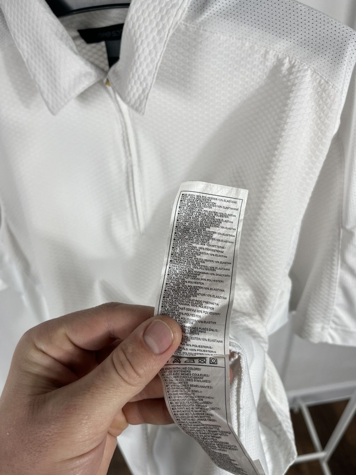 Nike Nike Sphere White Tennis Zip Polo Shirt Size L Size US L / EU 52-54 / 3 - 10 Thumbnail