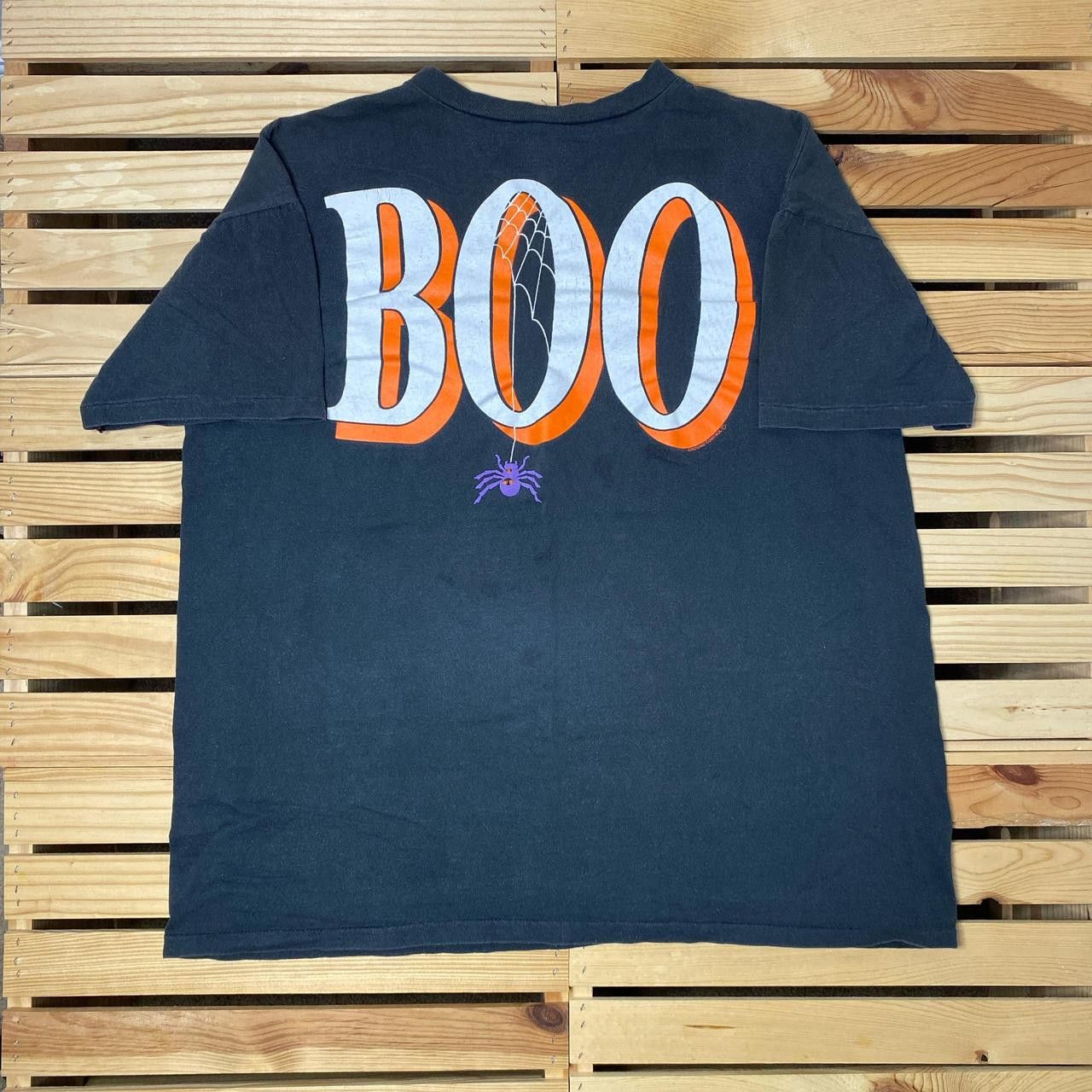 Other Vintage "Boo" Faded Black Boxy Halloween Tee Size XL Size US XL / EU 56 / 4 - 1 Thumbnail