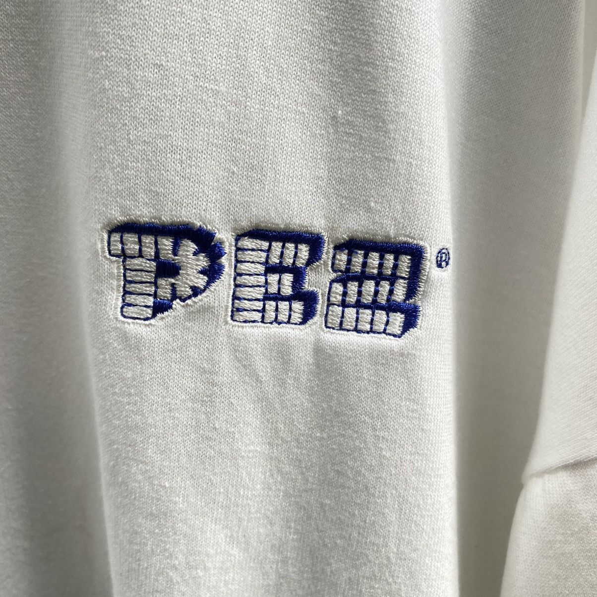 Designer × Vintage PES White Tee with Blue Logo Embroidery & Graphic Back Print Size US XXL / EU 58 / 5 - 6 Thumbnail