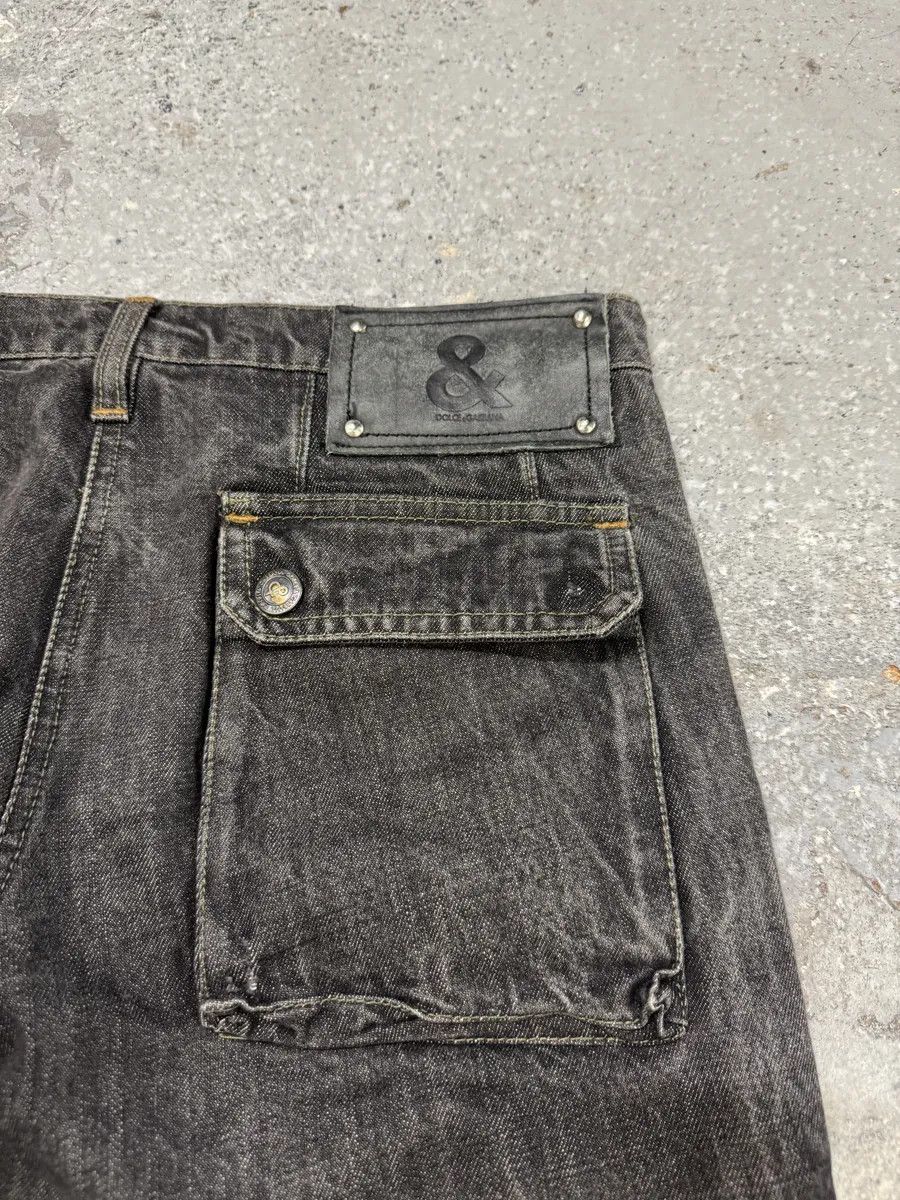 Dolce & Gabbana AW2004 Dolce & Gabbana Multi Pockets Grey Denim Jeans Size US 30 / EU 46 - 4 Thumbnail