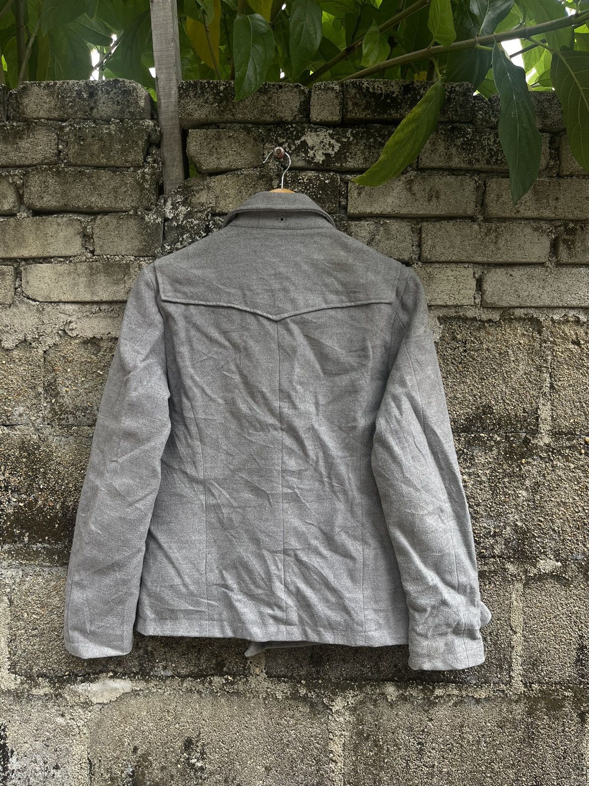 Japanese Brand SEMANTIC DESIGN DOUBLES BREASTED DOUBLE COLLAR JACKET Size M / US 6-8 / IT 42-44 - 2 Thumbnail
