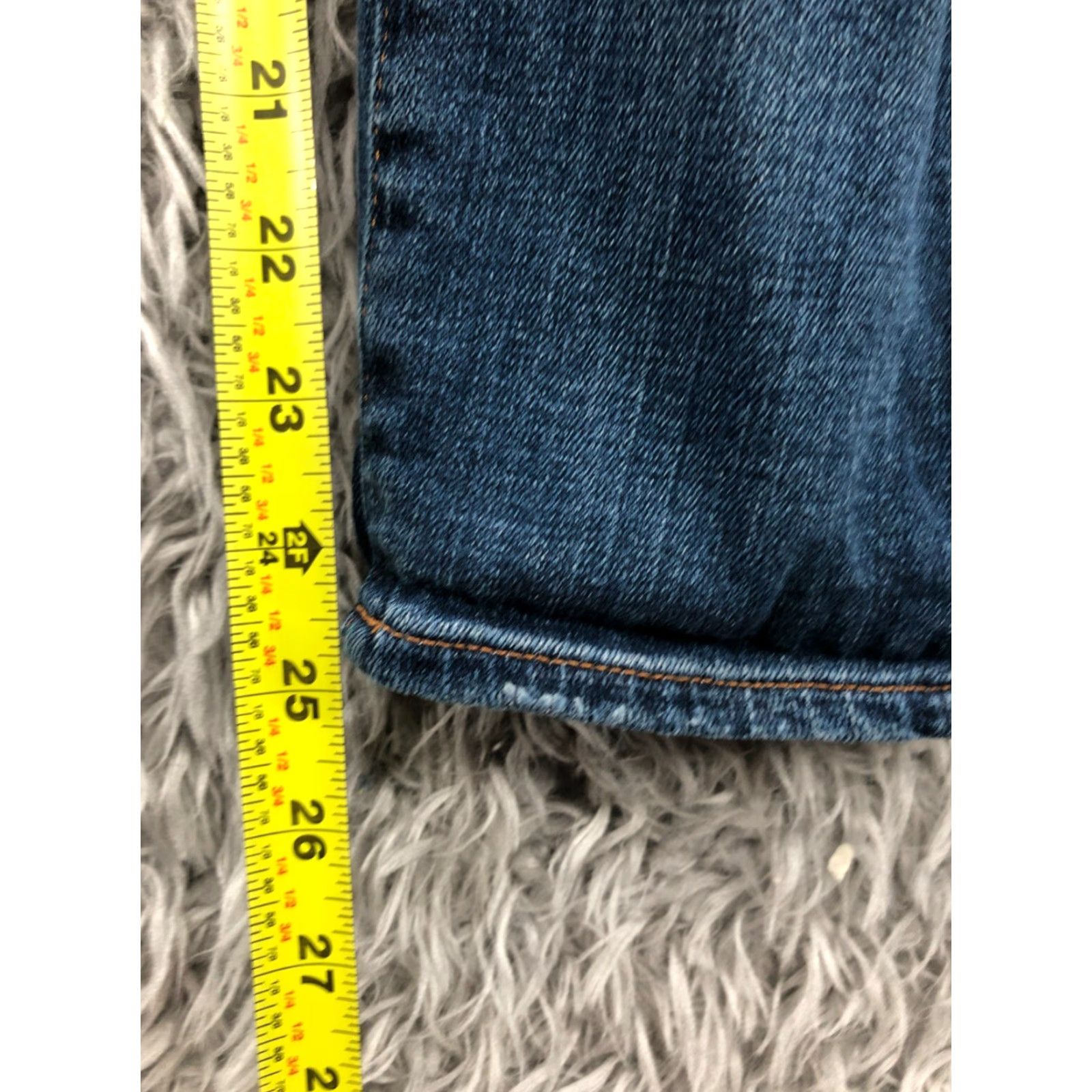 H&M H&M Jeans Skinny Crop Blue 31 Womens Regular Medium Wash Denim 5-Pocket Zipper Button Belt Loops Inseam 26" Cotton Cotton Blend Modern Classic Size 24" / US 00 / IT 34 - 3 Thumbnail